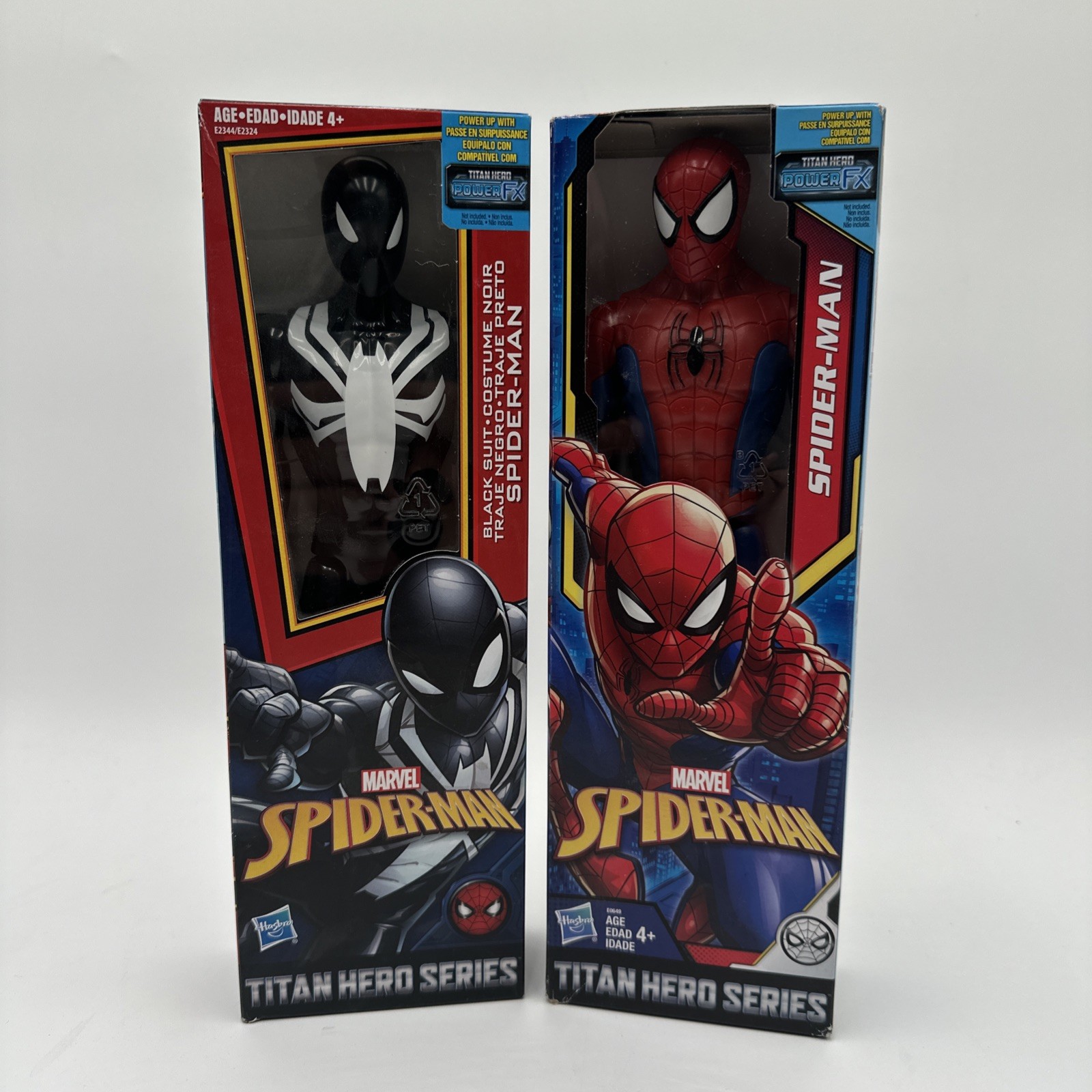 Spider-Man Titan Hero Series: SPIDER-MAN/BLACK SUIT SPIDER-MAN 11&Prime; Figures