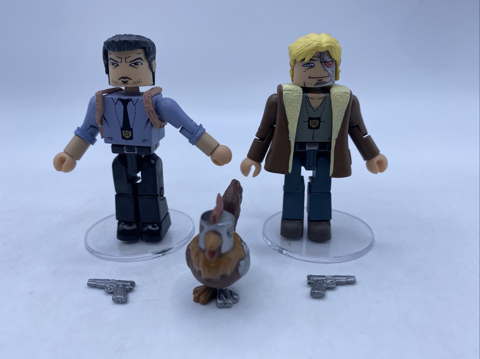 Comic Book Heroes Minimates Series 1 Chew Agent Tony Chu & John Colby with Poyo