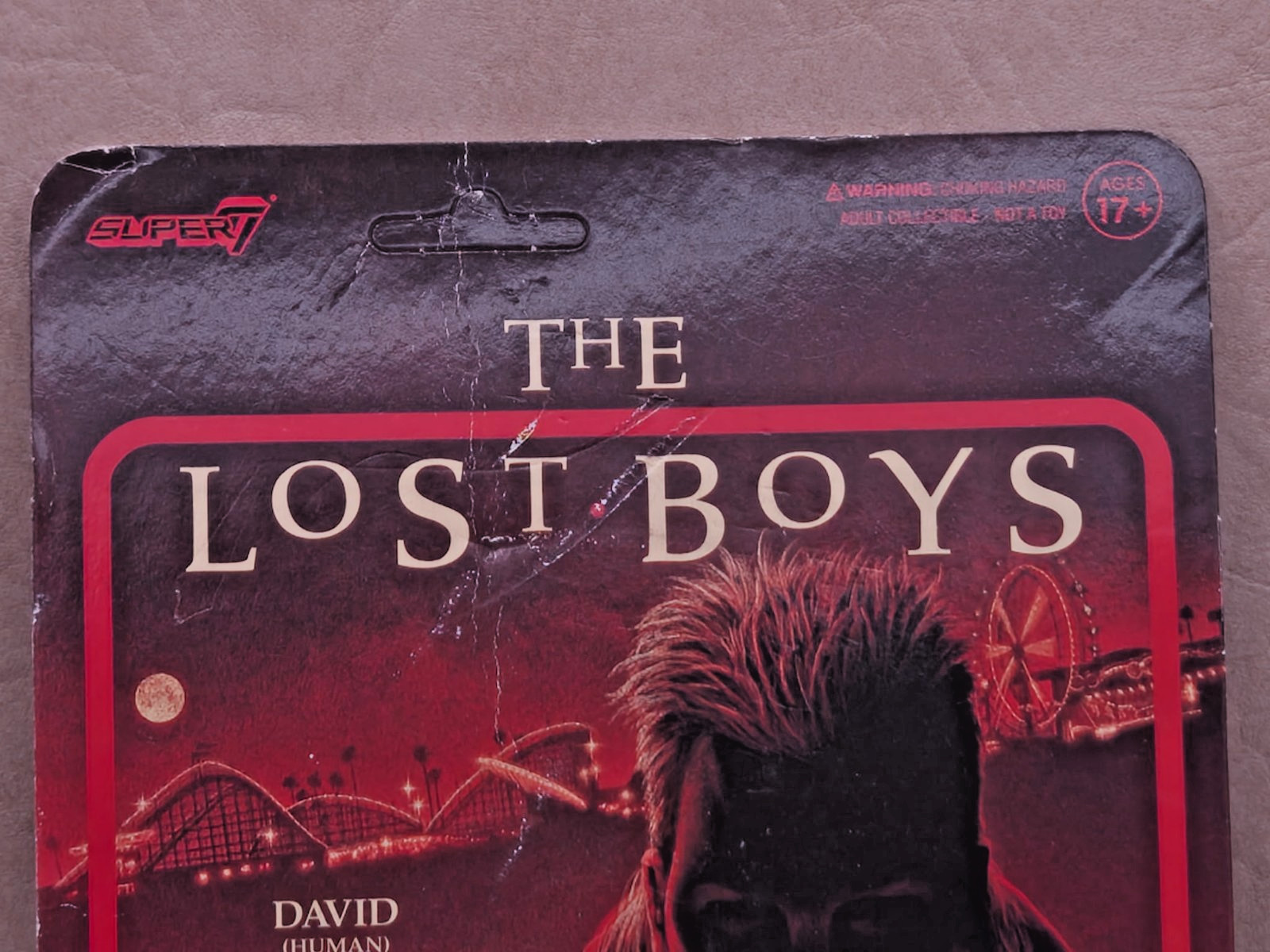 Super7 The Lost Boys David Human ReAction Figure 3.75&Prime; Carded Sealed Brand New
