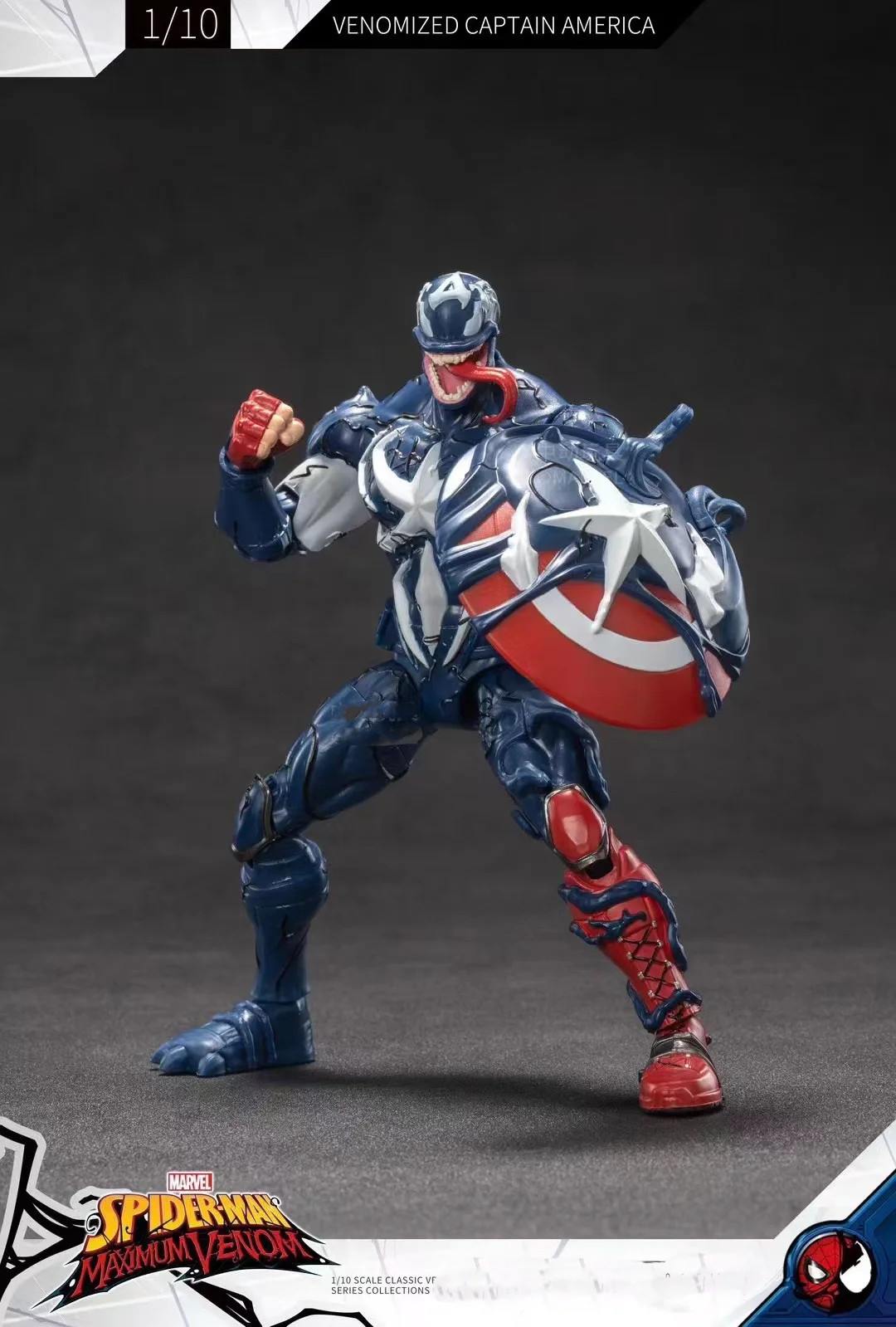 TIM Legends Series “Venomized” Captain America Action Figure Model Full Body Mov