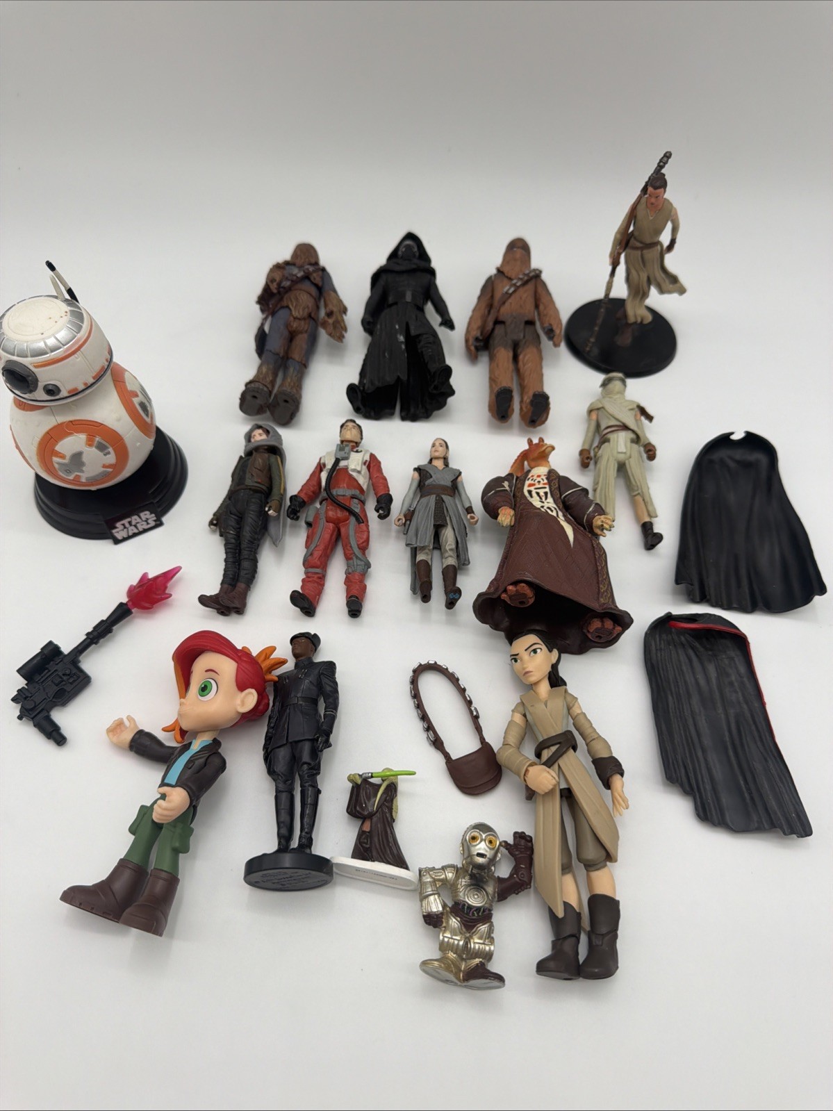 Star Wars BB-8 Bobble Head Action Figure Mixed Lot Accessories