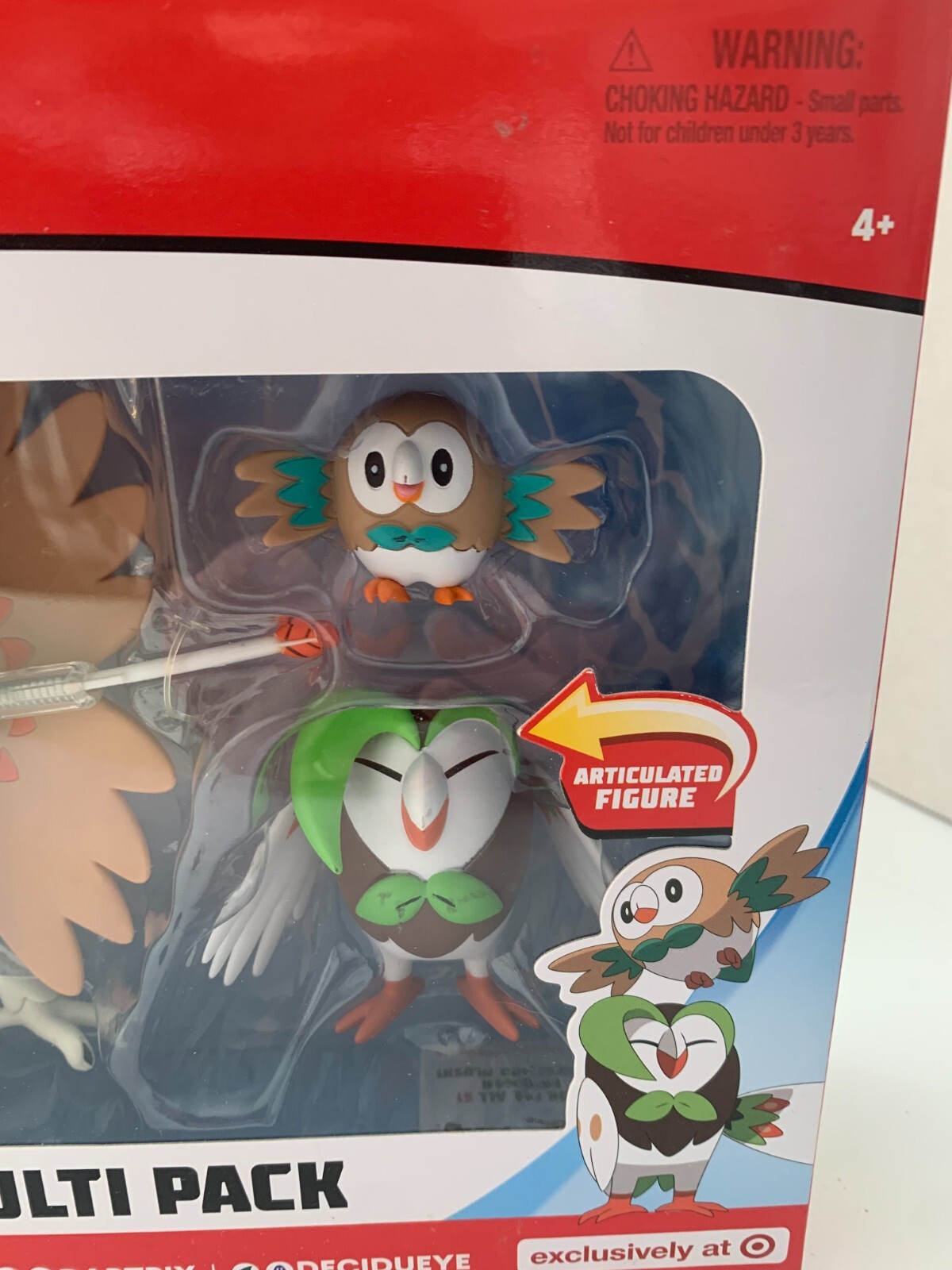 Pokemon Multi Pack Rowlet Dartrix Decidueye New Target Exclusive 4+