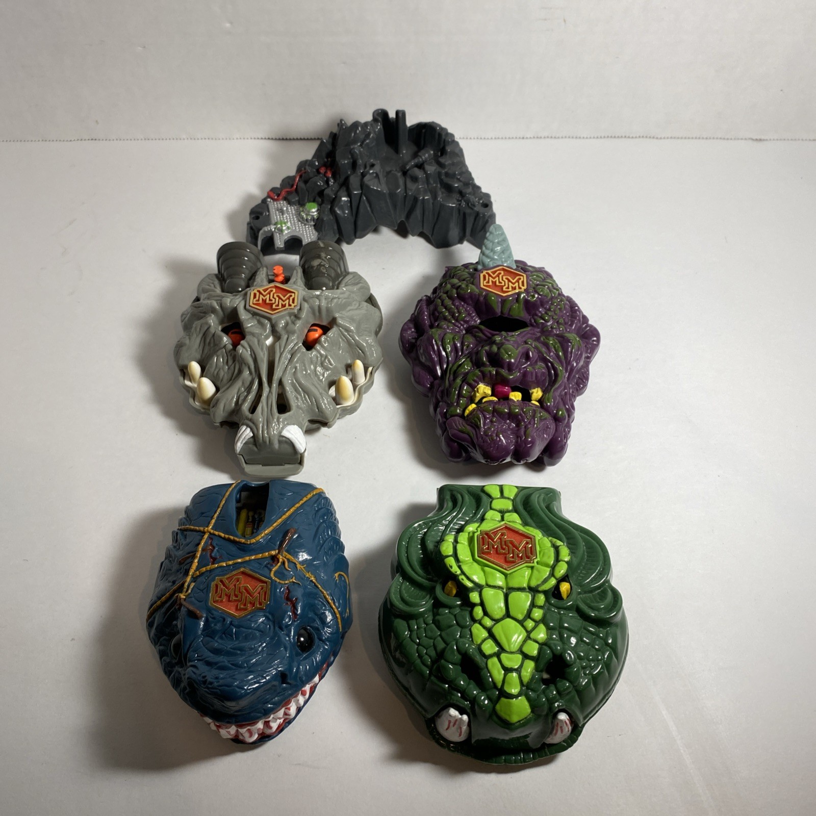 Vintage Bluebird Mighty Max Lot – Cyclops, Doom Dragon, Wolfship, Man-Eater