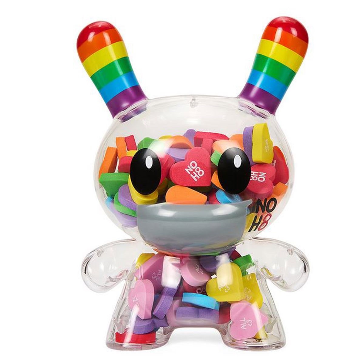Kidrobot • NOH8 Campaign (All Love NOH8) 8” Dunny w/Hearts • Pride • Ships Free