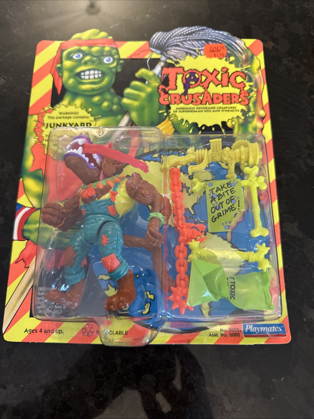 Toxic Crusaders Junkyard Action Figure 1991 Unpunched NIB