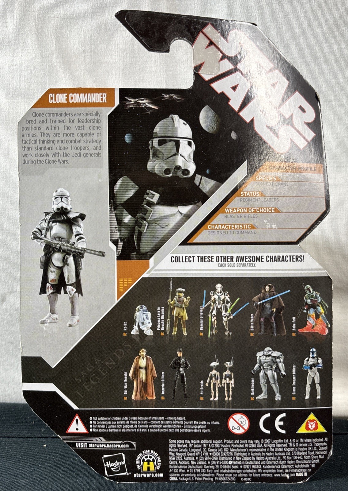 Star Wars 30th Anniversary Basic Figures Clone Commander W/ Coin