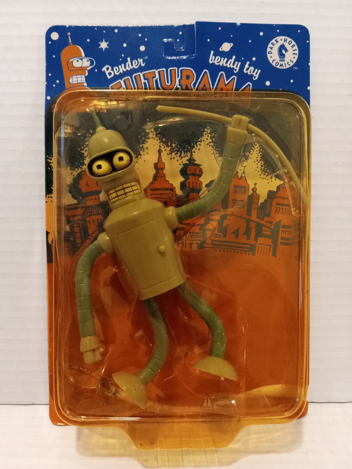 DARK HORSE COMICS FUTURAMA BENDER BENDY TOY ACTION FIGURE – MINT SEALED – 2000