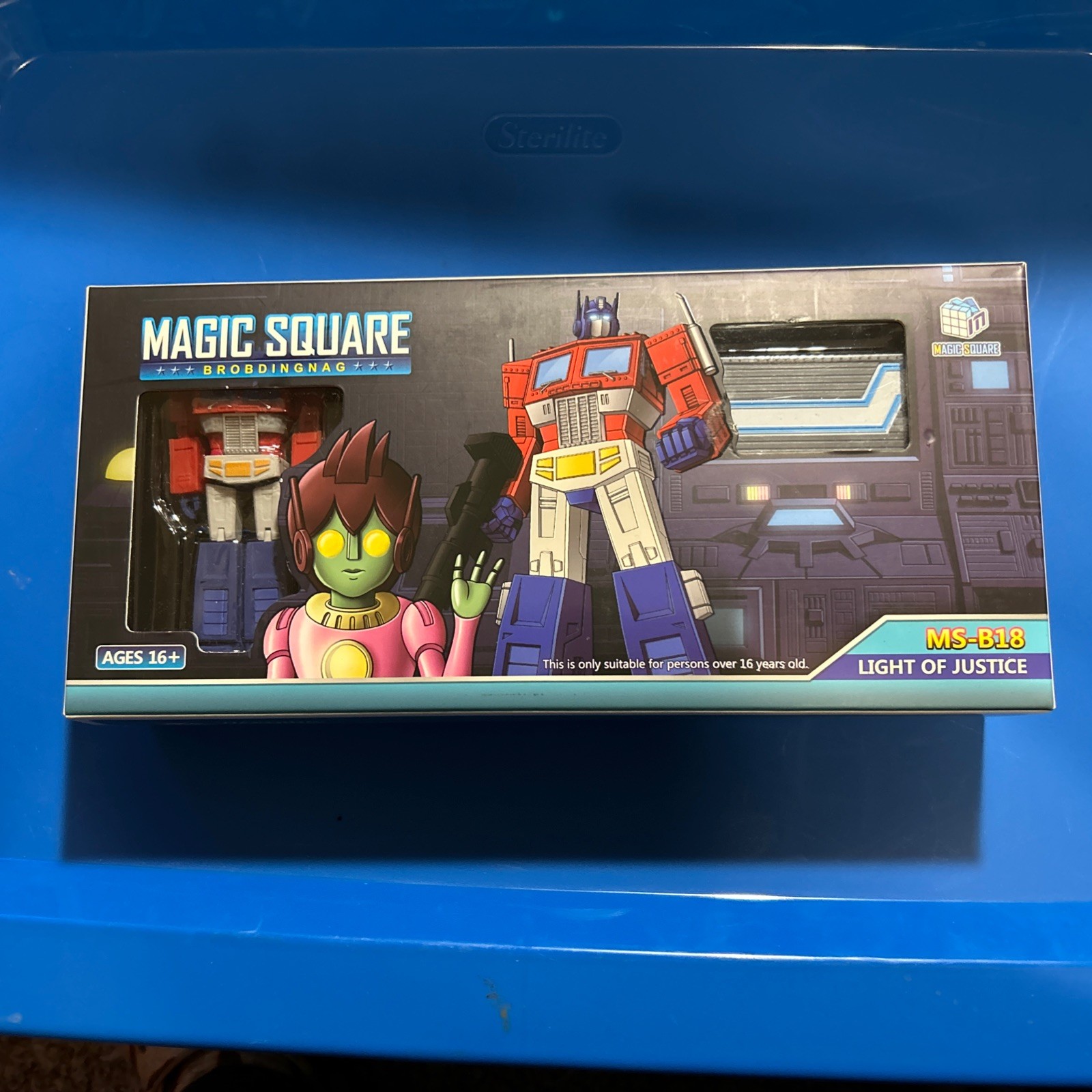 Magic Square MS-B18 Light of Justice figure – 2025 clear blue window version