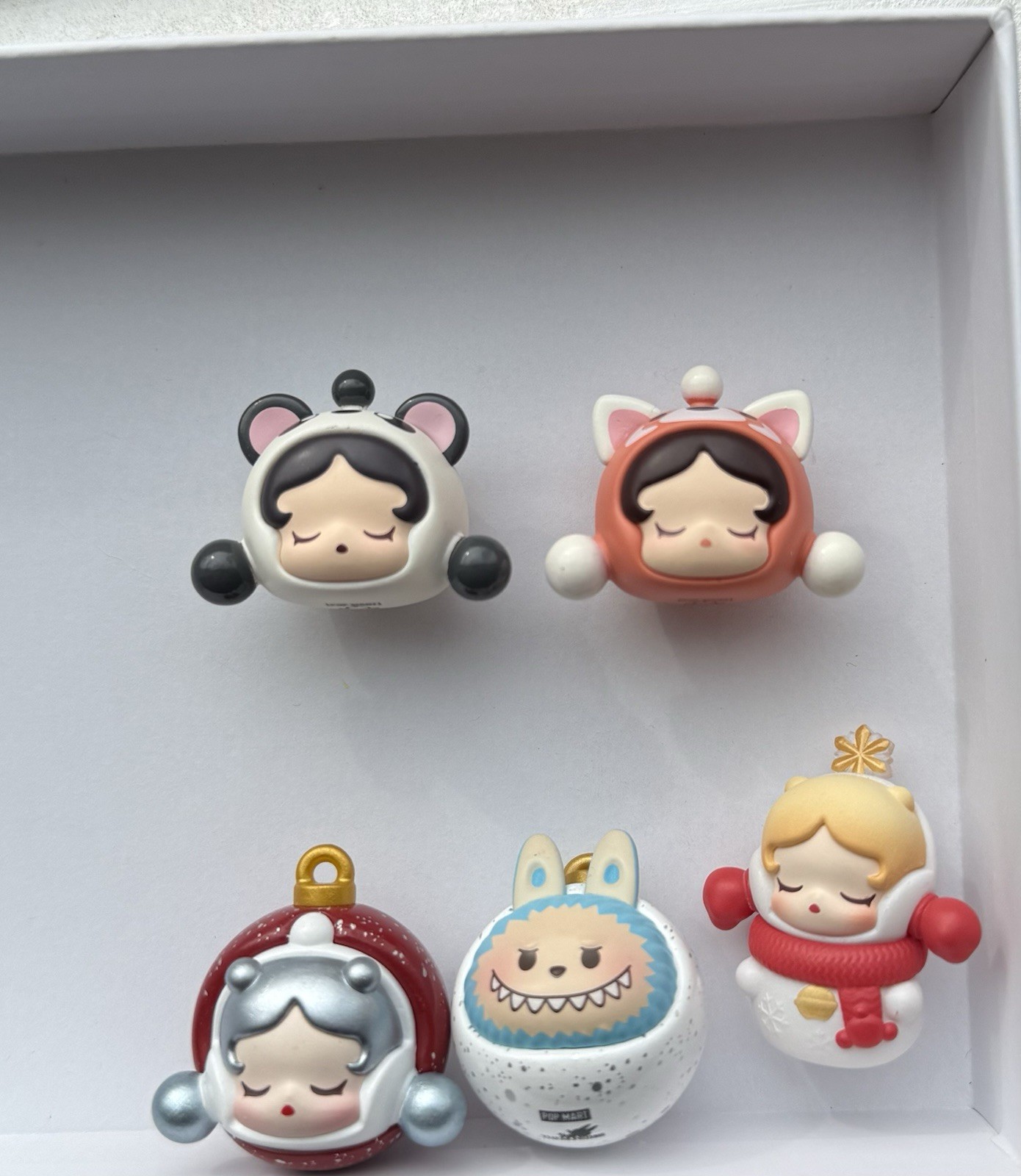Pop Bean PopMart Labubu Monsters Skullpanda Christmas Panda Lot Mini Figures