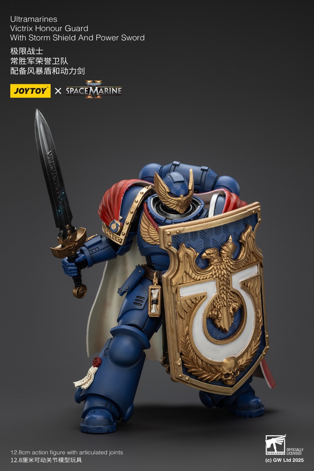 JOYTOY Warhammer 40K Ultramarines Victrix Honour Guard Storm Shield Power Sword