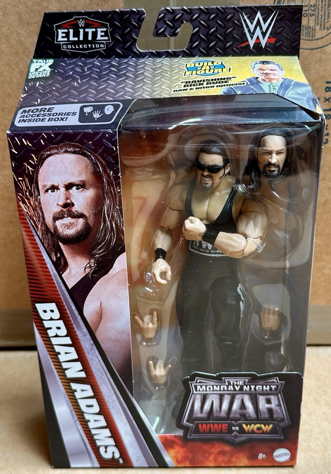 WWE Elite Monday Night Wars Complete Set of 4, (Series 11) w/ Rick Rude BAF