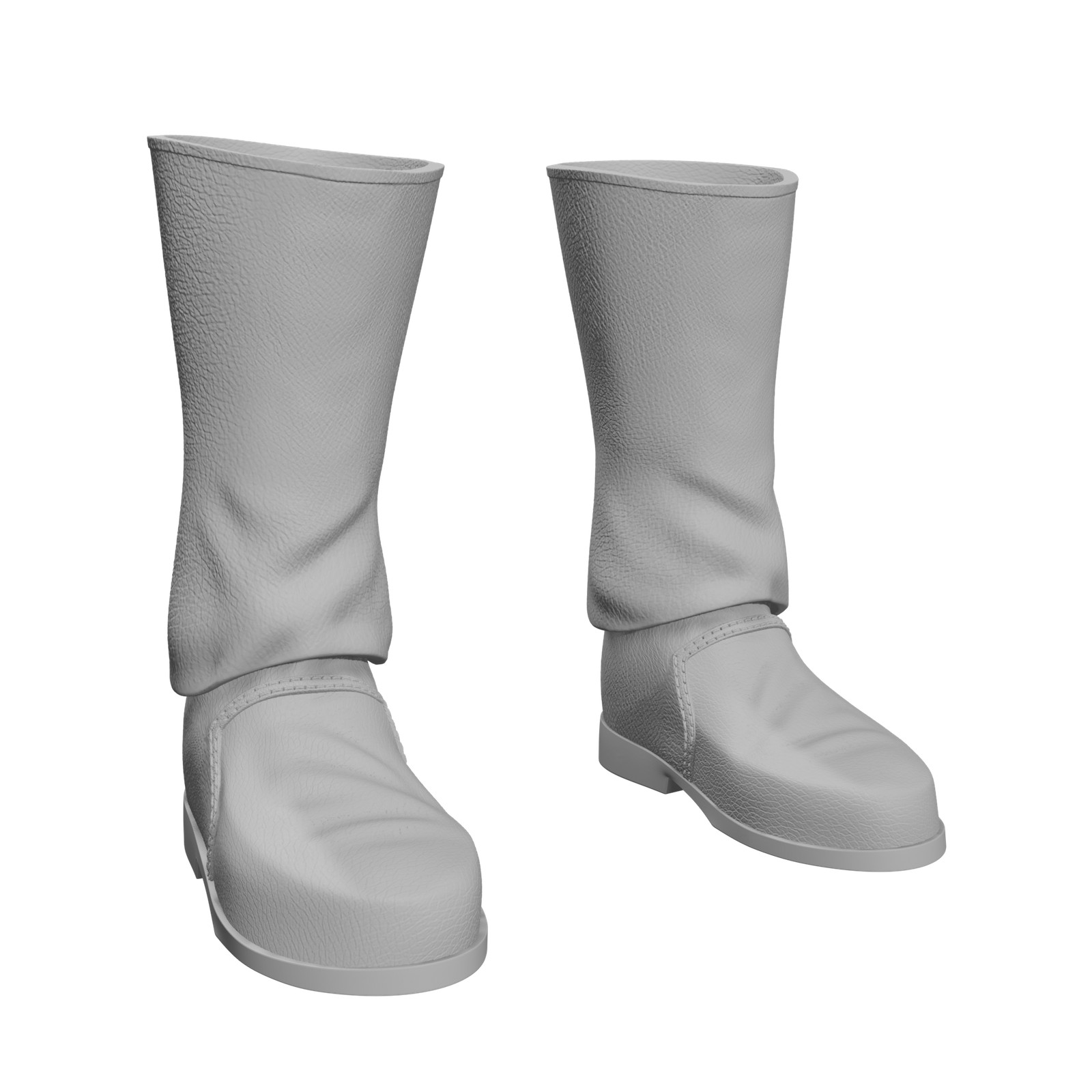 1/6 Scale Action Figure Boots: Basic Leather
