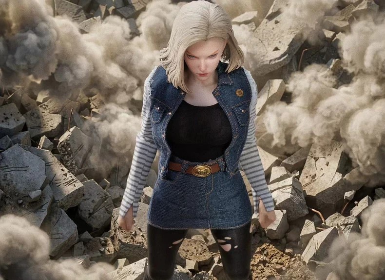 ARTISAN 1/6 Dragon Ball Android 18 Mecha Maiden Demon Hair Version Action Figure
