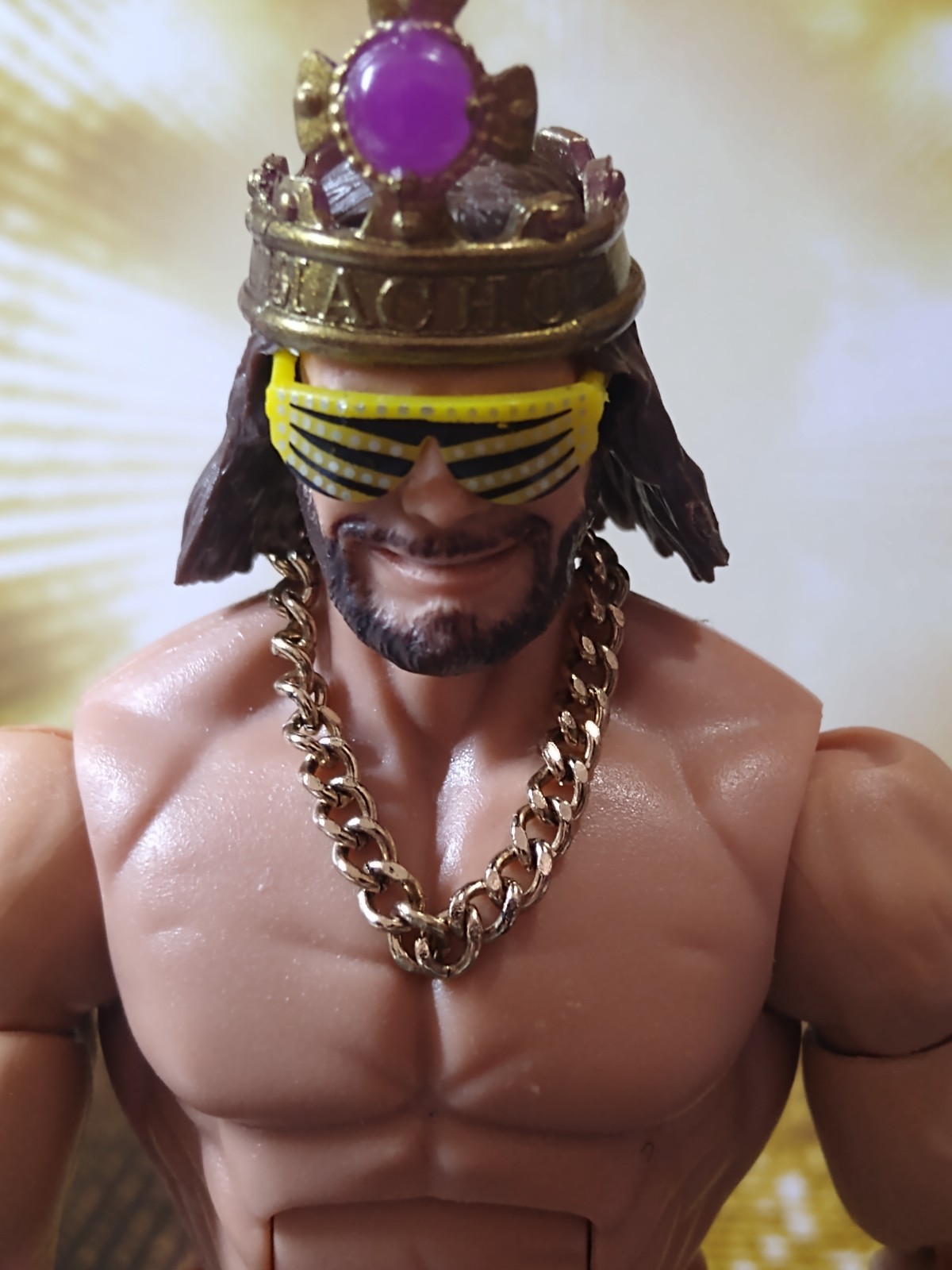 Custom Seth Rollins Style Medallion Choker Necklace For Action Figures