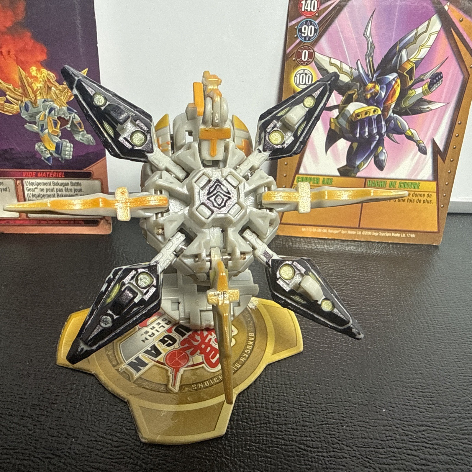 Bakugan Gundalian Invaders: Contestir & Spartablaster + 2Cards (Haos)