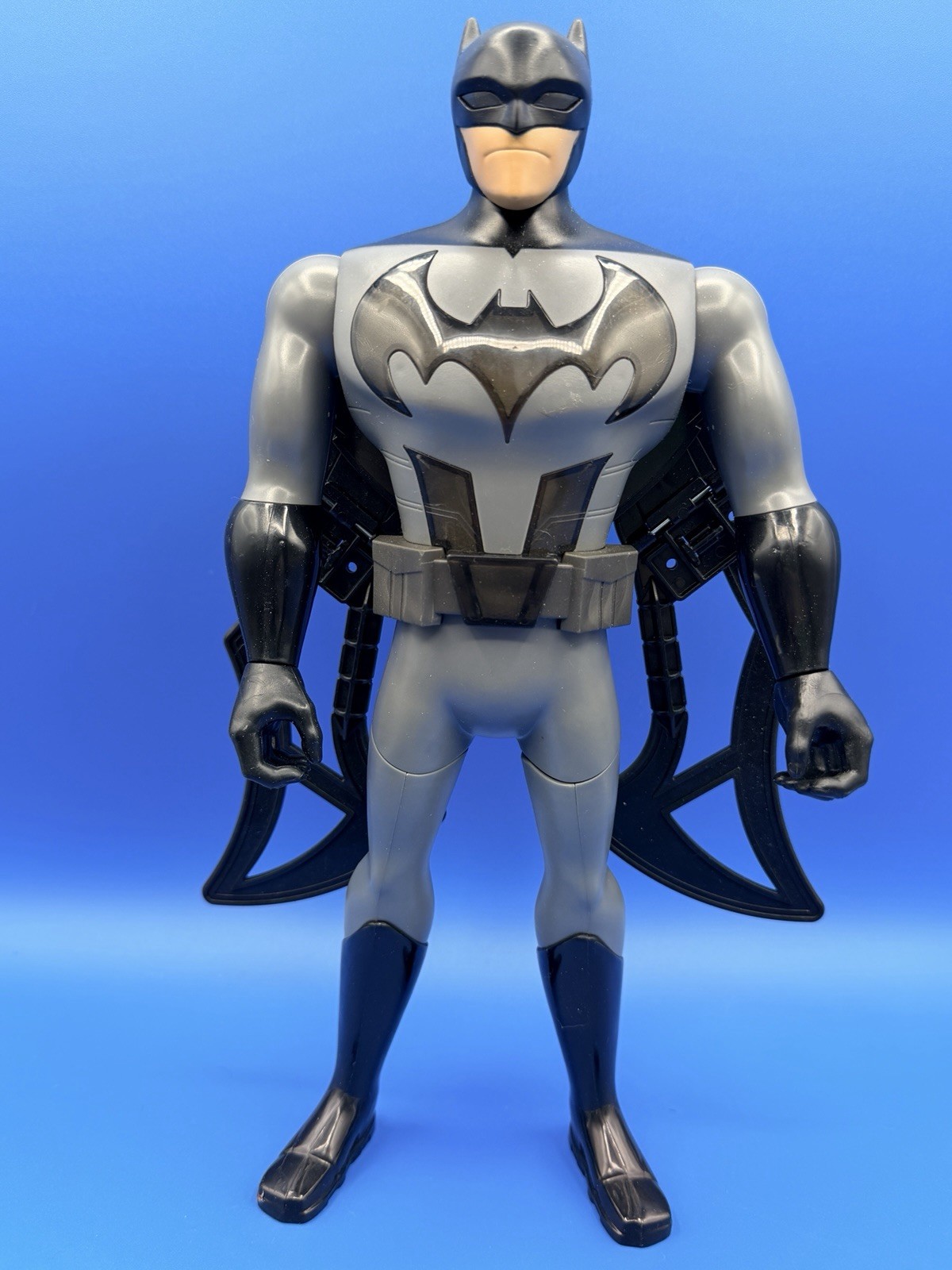 Battle Wing Batman 12 In Action Figure 15+ Sounds/Phrases, LED Light Up, Loose