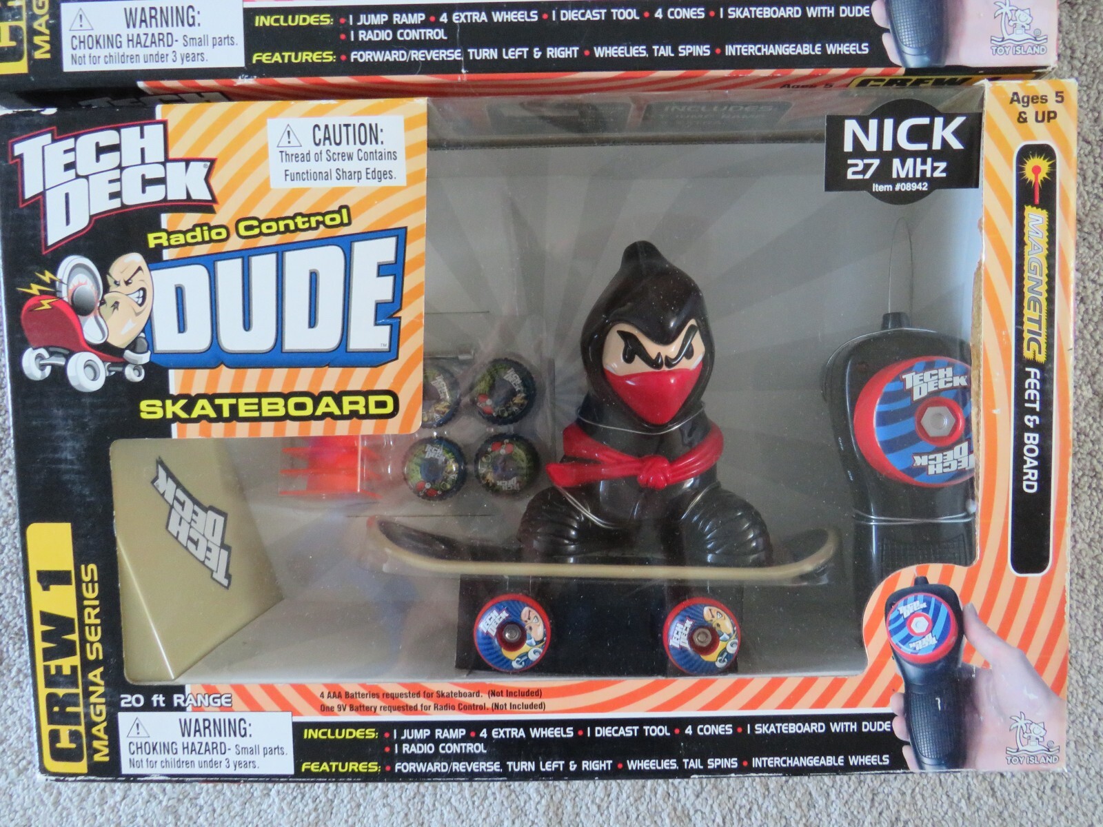 Tech Deck Dude RC Skateboard Remote control Toy Island Nick Lenny Kit Ramp Y2K