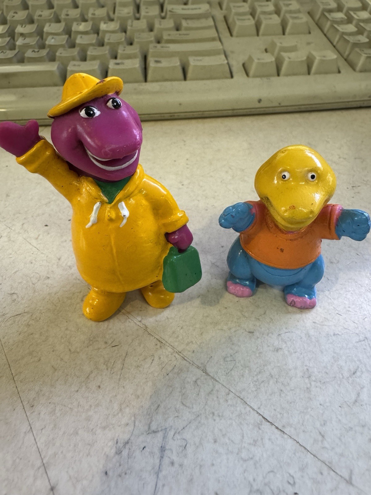 Vintage Barney Dinosaur PVC Lyons Group + Soma Dino Lot Figure