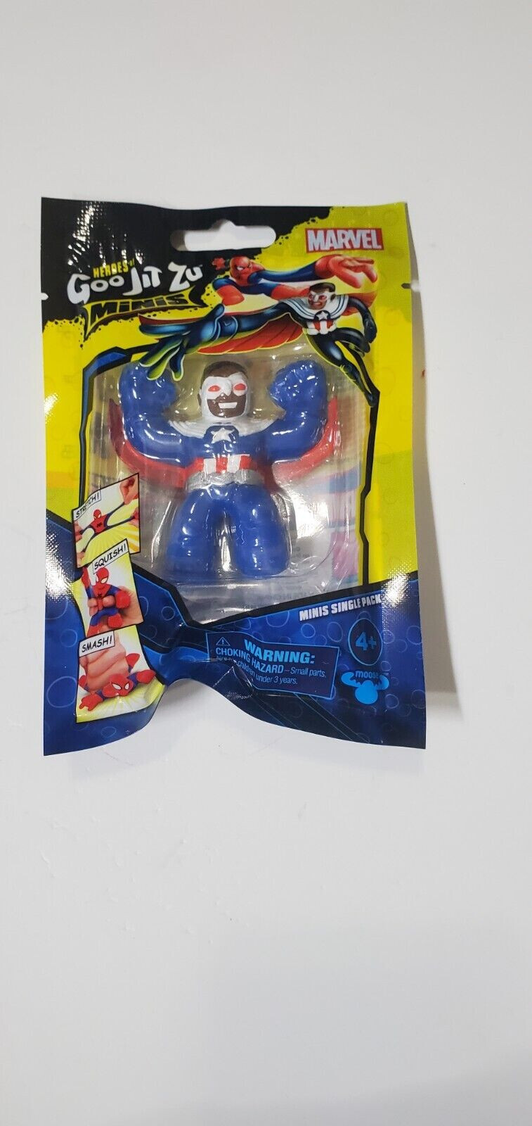 NEW Heroes of Goo Jit Zu Minis Captain America – Sam Wilson Marvel Stretchy Toy