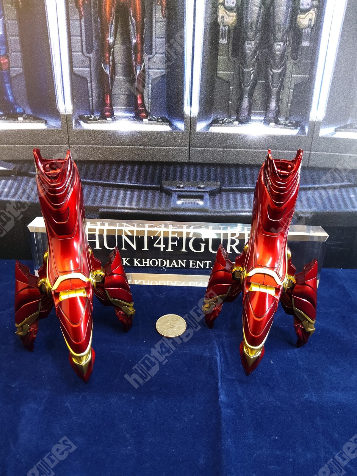 Hot Toys MMS473 ACS004 Avengers Iron Man action figure&rsquo;s 1/6 foot clamps JFC