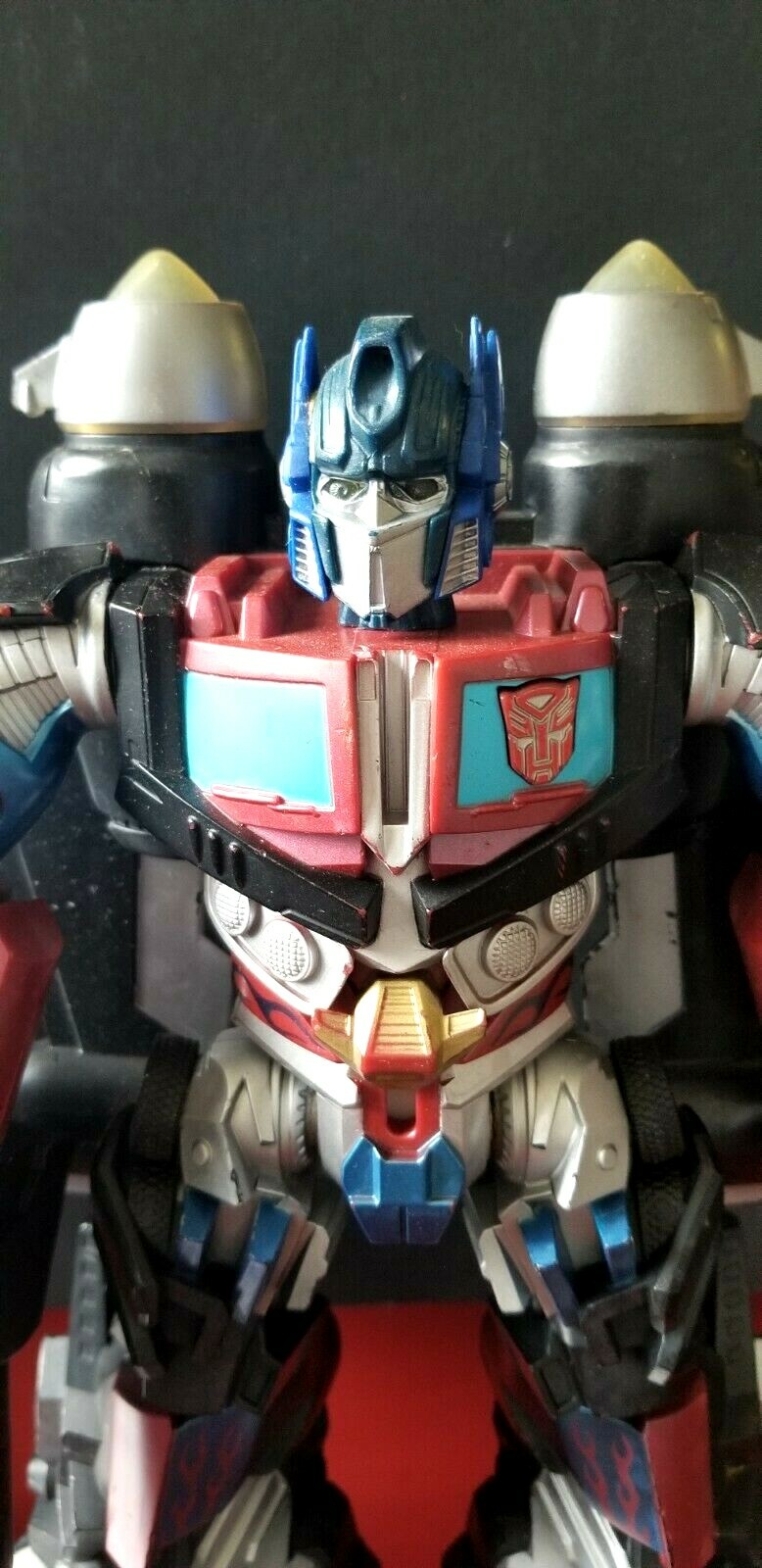 2008 TRANSFORMERS Mega Power Bots JETPOWER Optimus Prime 12&Prime;