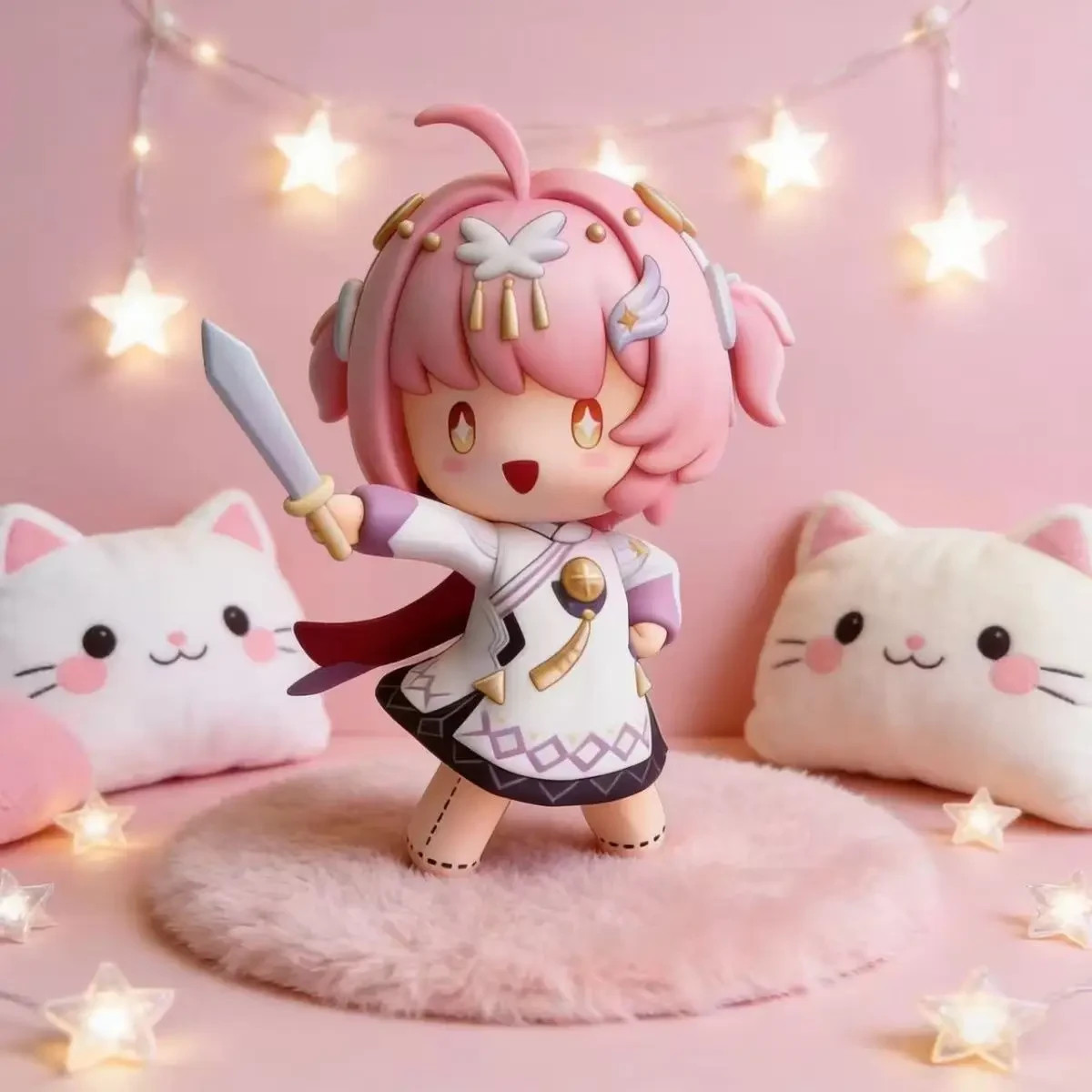 Wuthering Waves Aemeath 8cm Cute Anime Figure Model Desktop Toy Gift