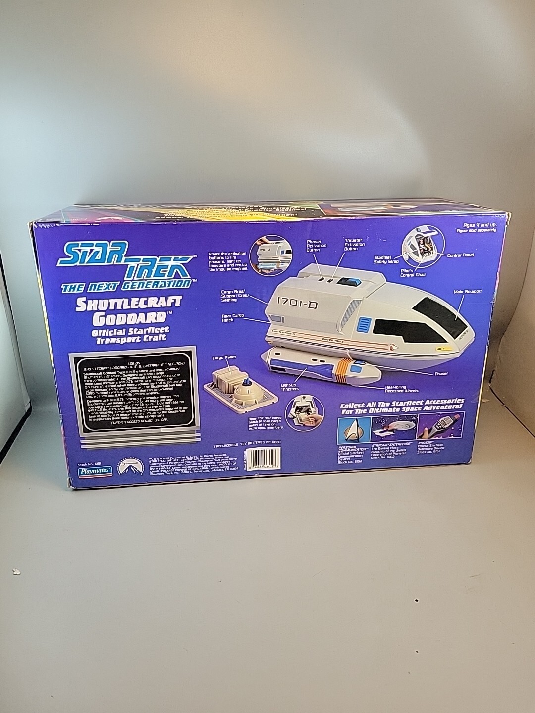 Star Trek The Next Generation Shuttlecraft Goddard 1992 Playmates