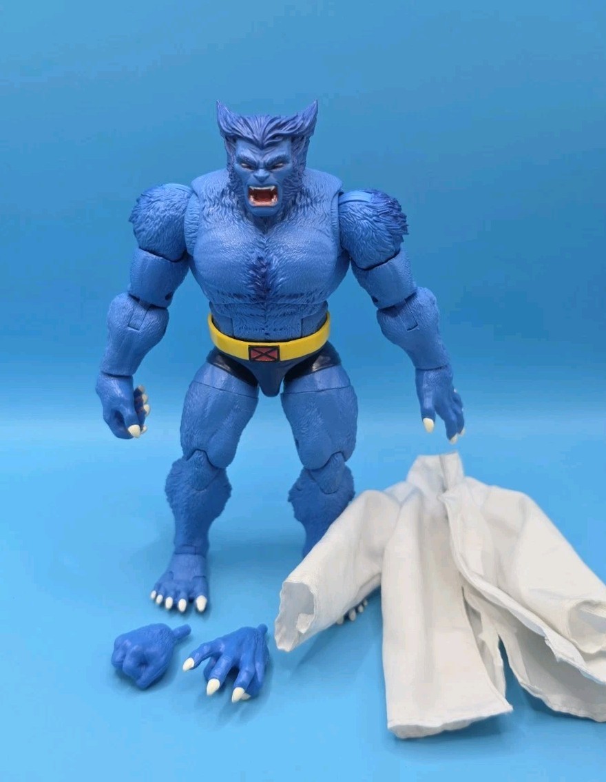 Marvel Legends Beast 6&Prime; Action Figure Complete With Added Lab Coat Caliban Wave
