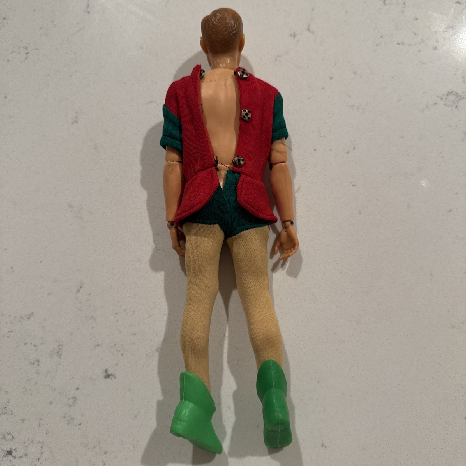 RARE VINTAGE IDEAL CAPTAIN ACTION BOY FIGURE & ROBIN COSTUME ACCESSORIES 1967