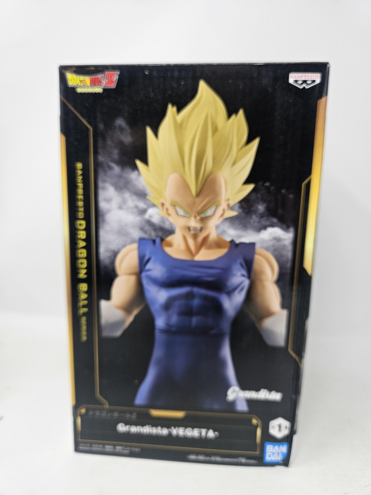 Banpresto Dragon Ball Z Grandista Vegeta Figure Statue Bandai Blue Anime Boxed