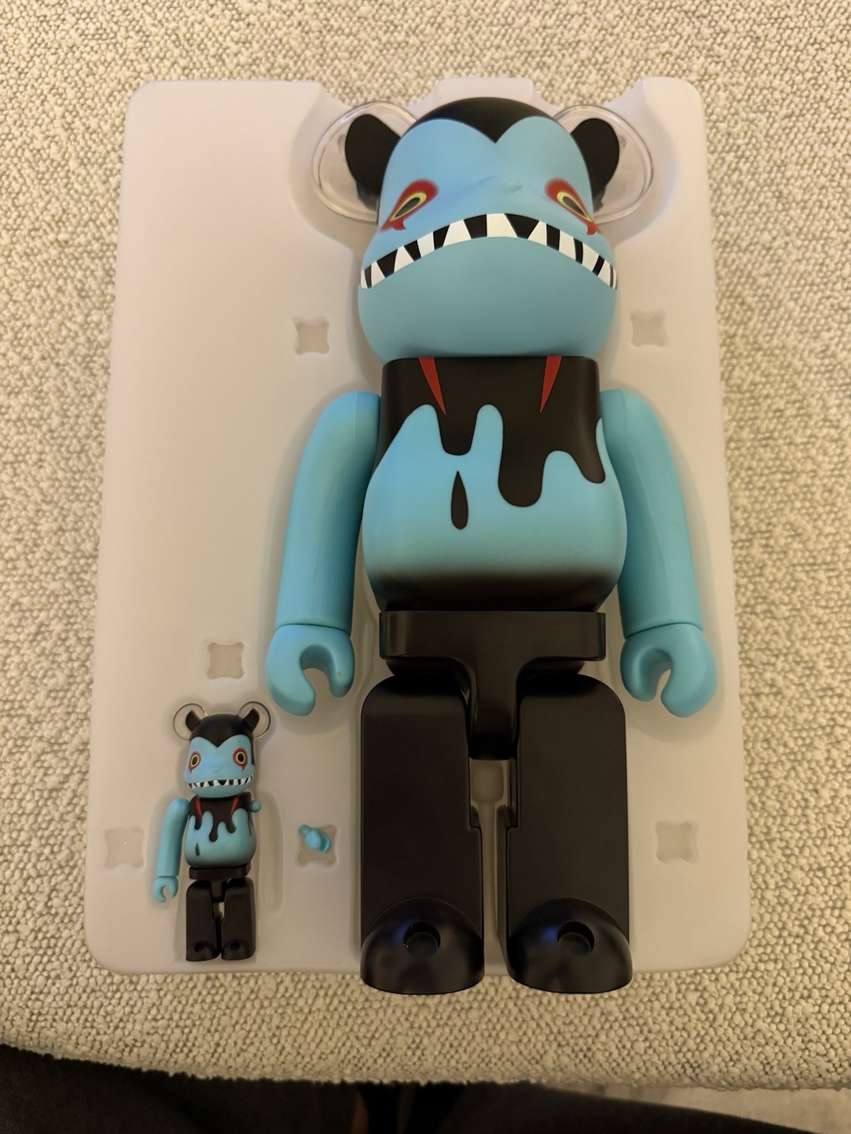 400% and 100% Devilman x Byron Bearbrick by Medicom Shoko Nakazawa