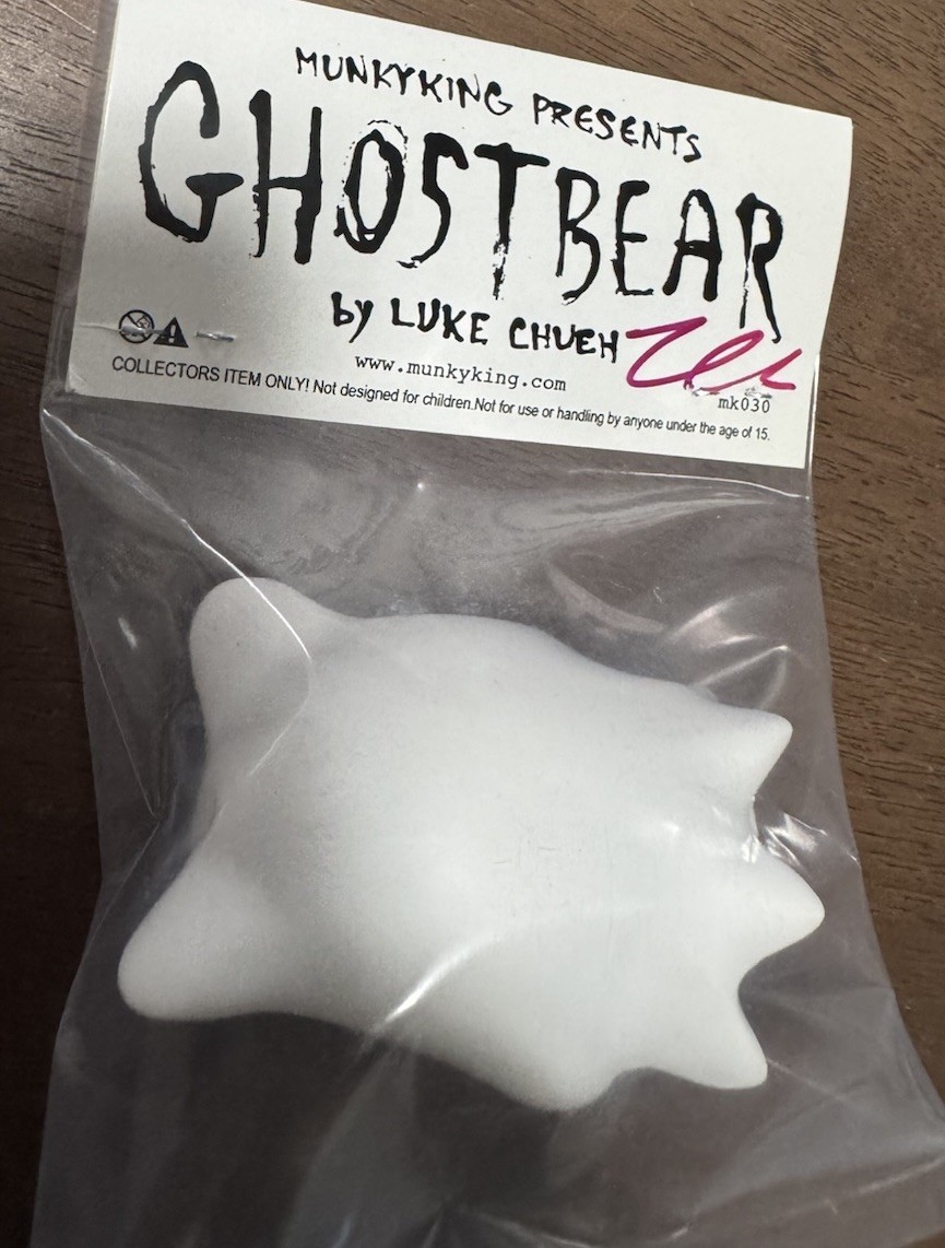 Luke Chueh Ghost Bear WHITE SIGNED Monkey King