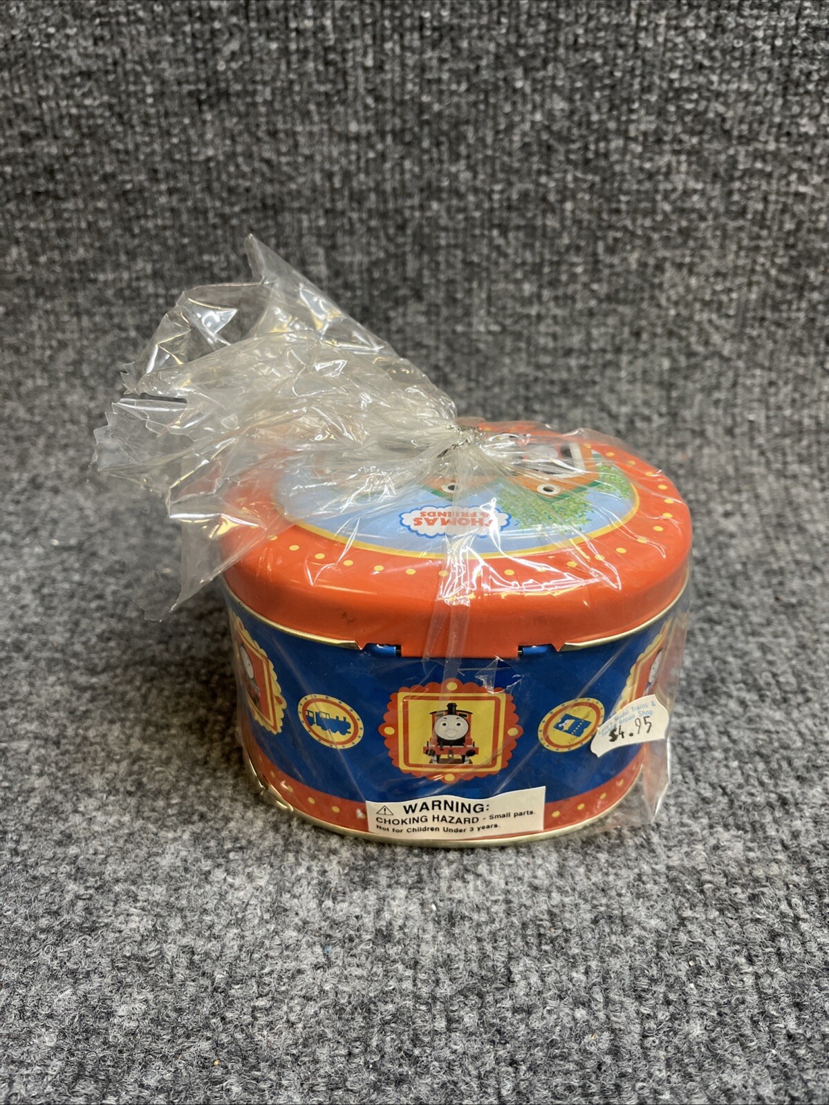 Vintage Thomas The Train Tin Bank Lockbox 2001 Schylling Lock + Key Included NWT