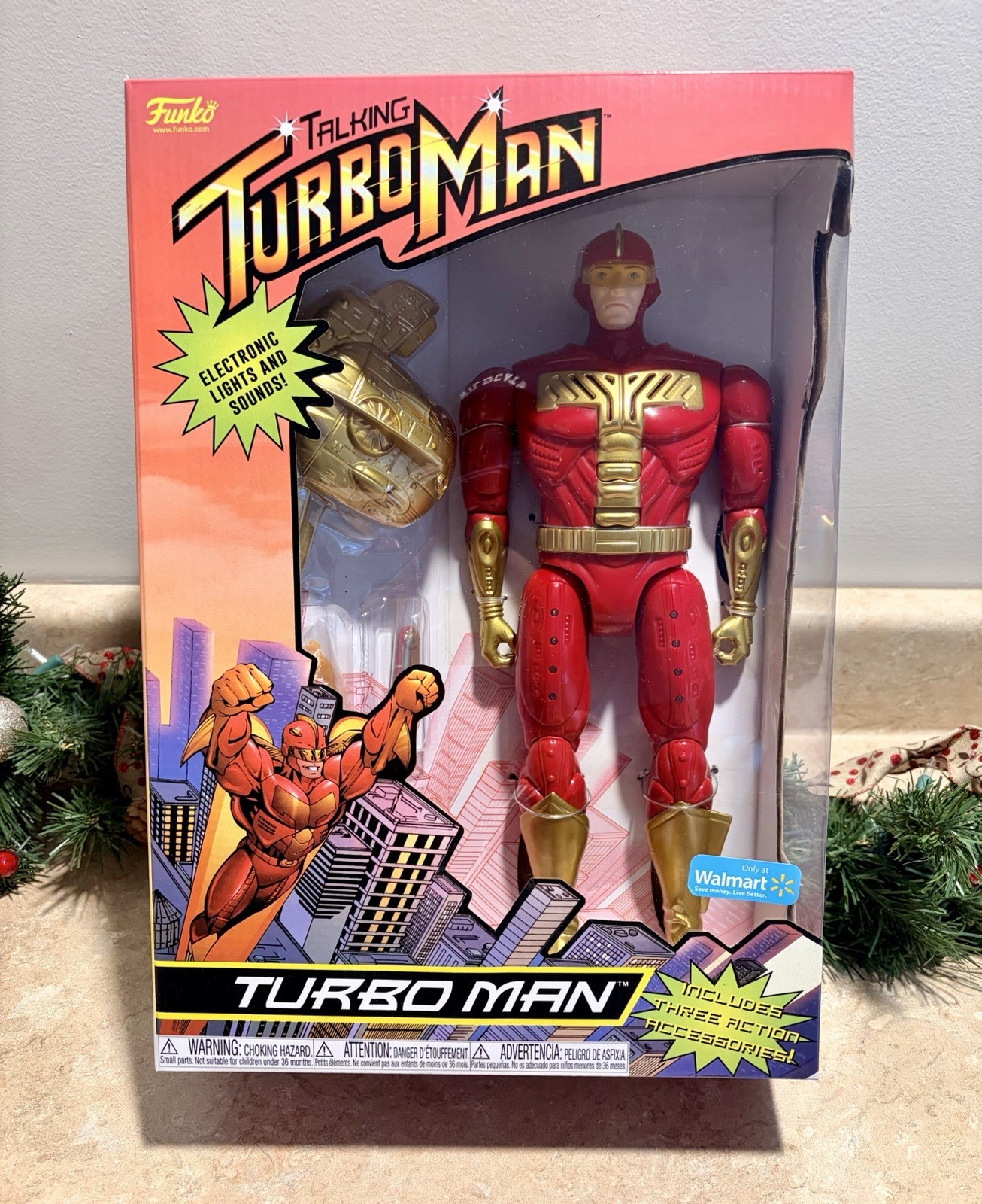 Funko Jingle All The Way Talking TURBO MAN Walmart Exclusive 2021 – Brand New