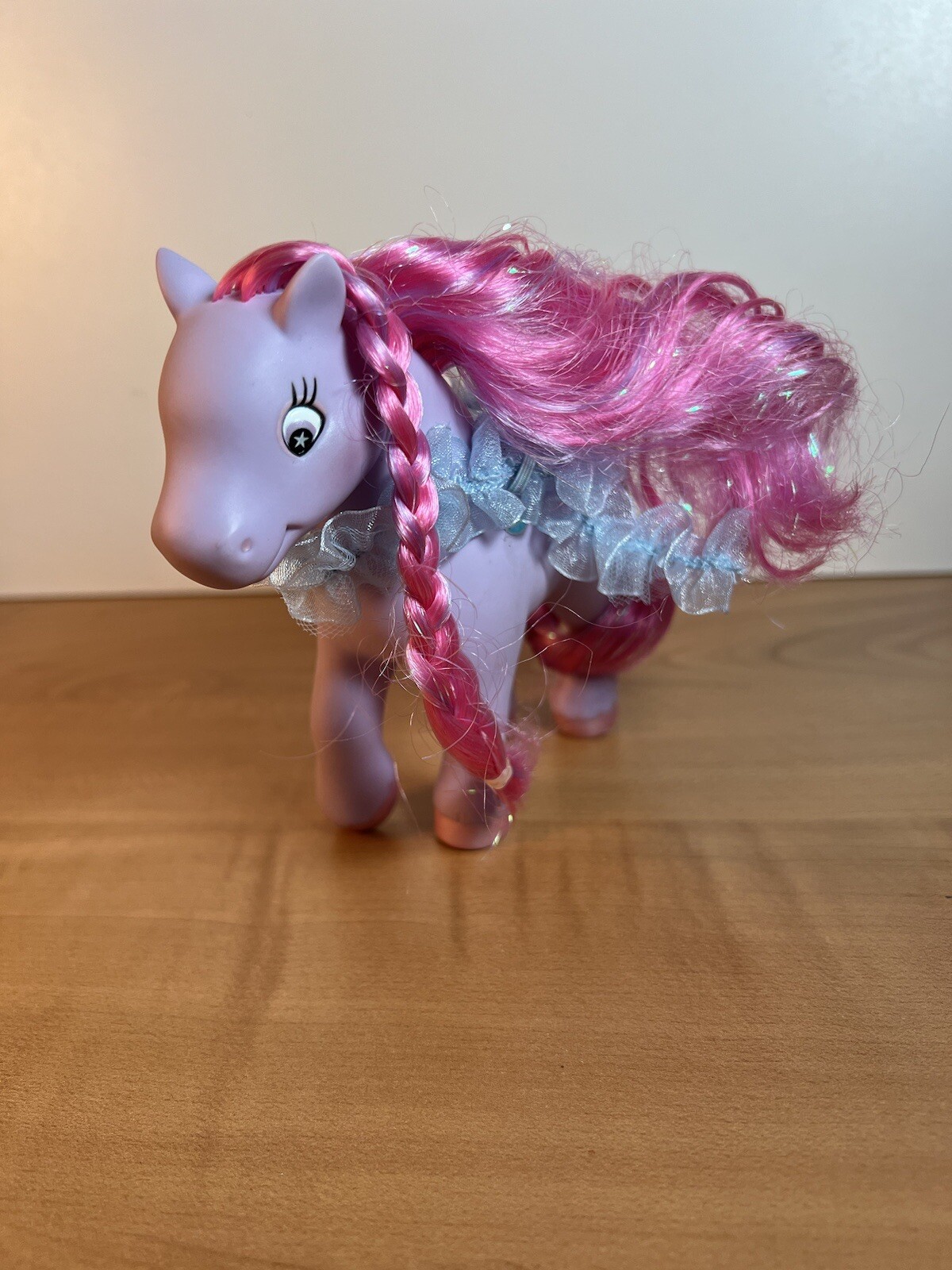 VINTAGE 1994 LANARD PURPLE HORSE PINK HAIR 5”
