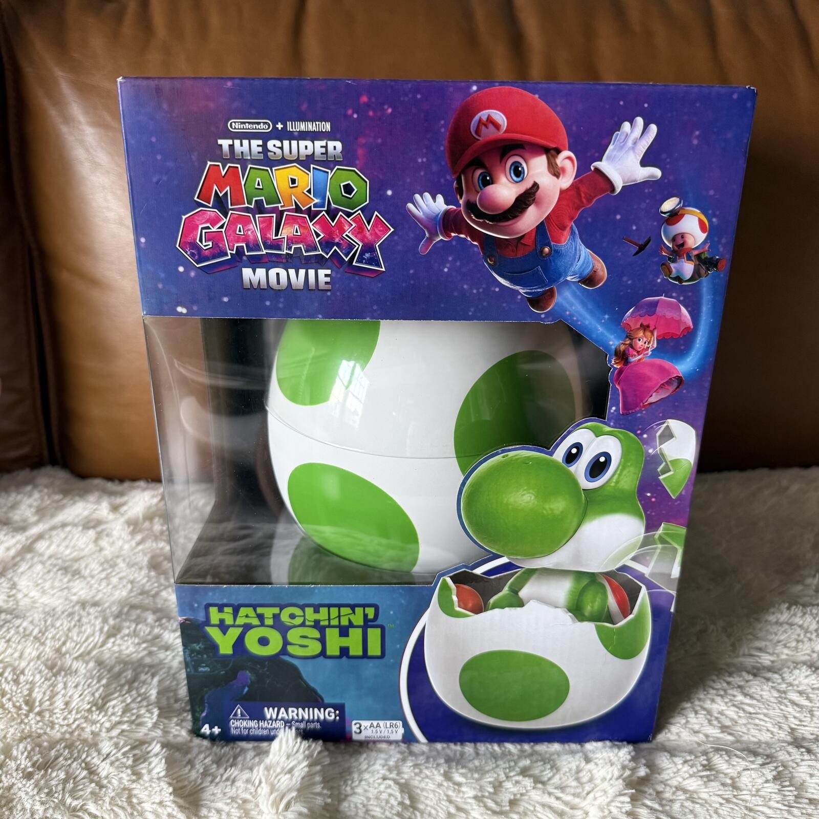 Hatchin&rsquo; Yoshi The Super Mario Galaxy Movie, Interactive Yoshi Figure, In Hand!