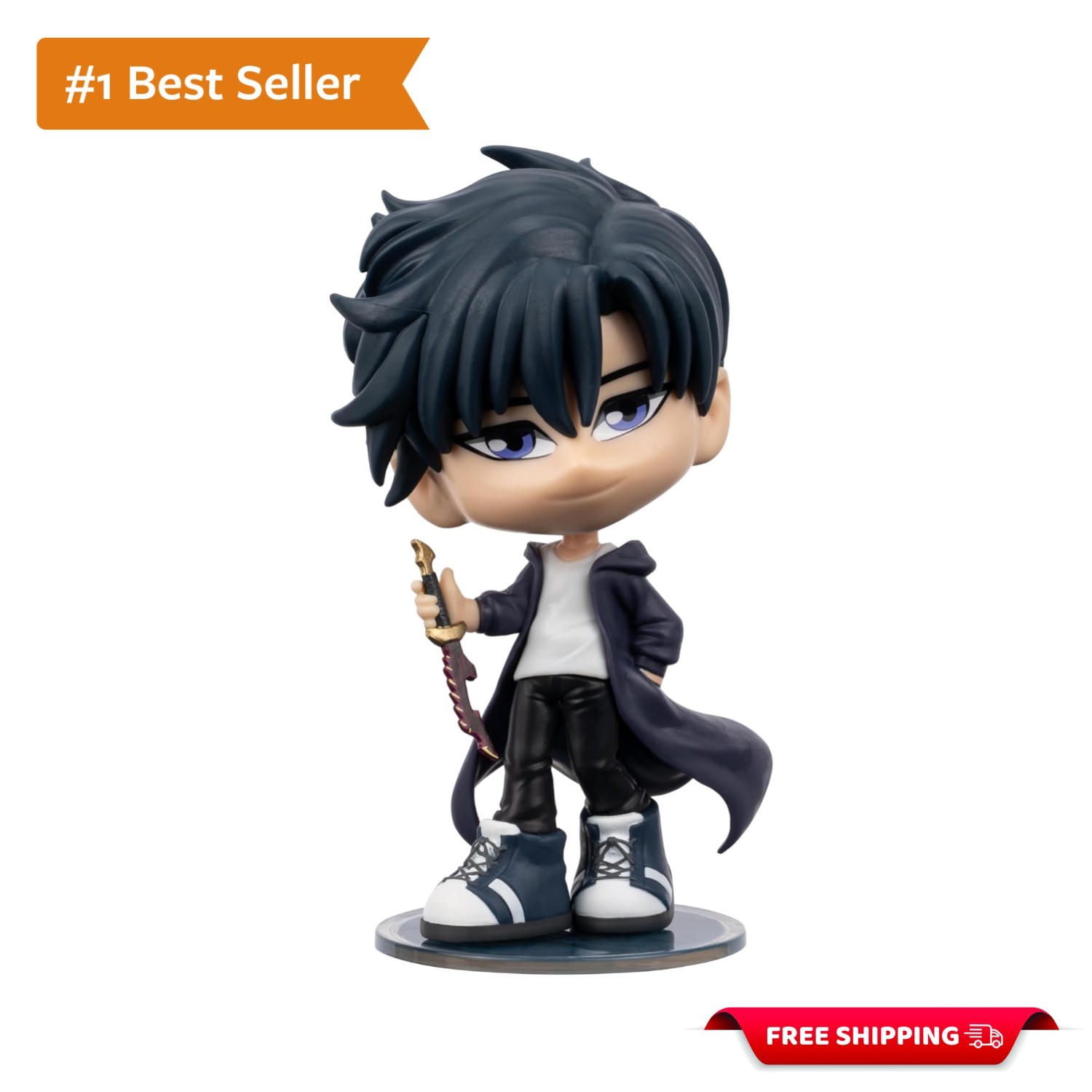 4-Inch Sung Jinwoo Kawaii Figure – Articulated Display Mini-Collector&rsquo;s Piece