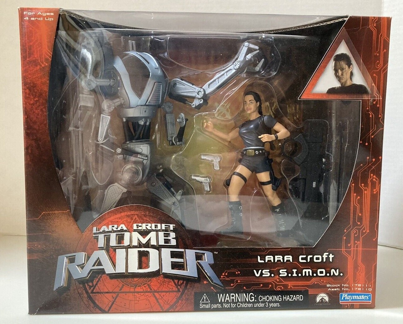 Lara Croft Tomb Raider Lara Vs. SIMON 2001 Playmates New Sealed Angelina Jolie