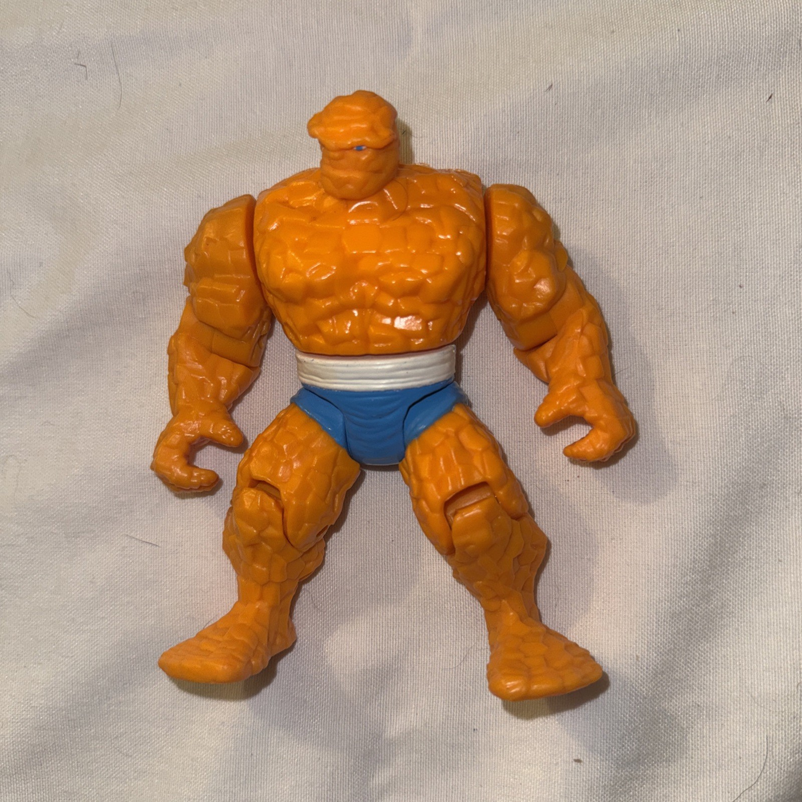 Vintage ToyBiz Marvel Fantastic Four The Thing 5in Orange Loose Toy Figure