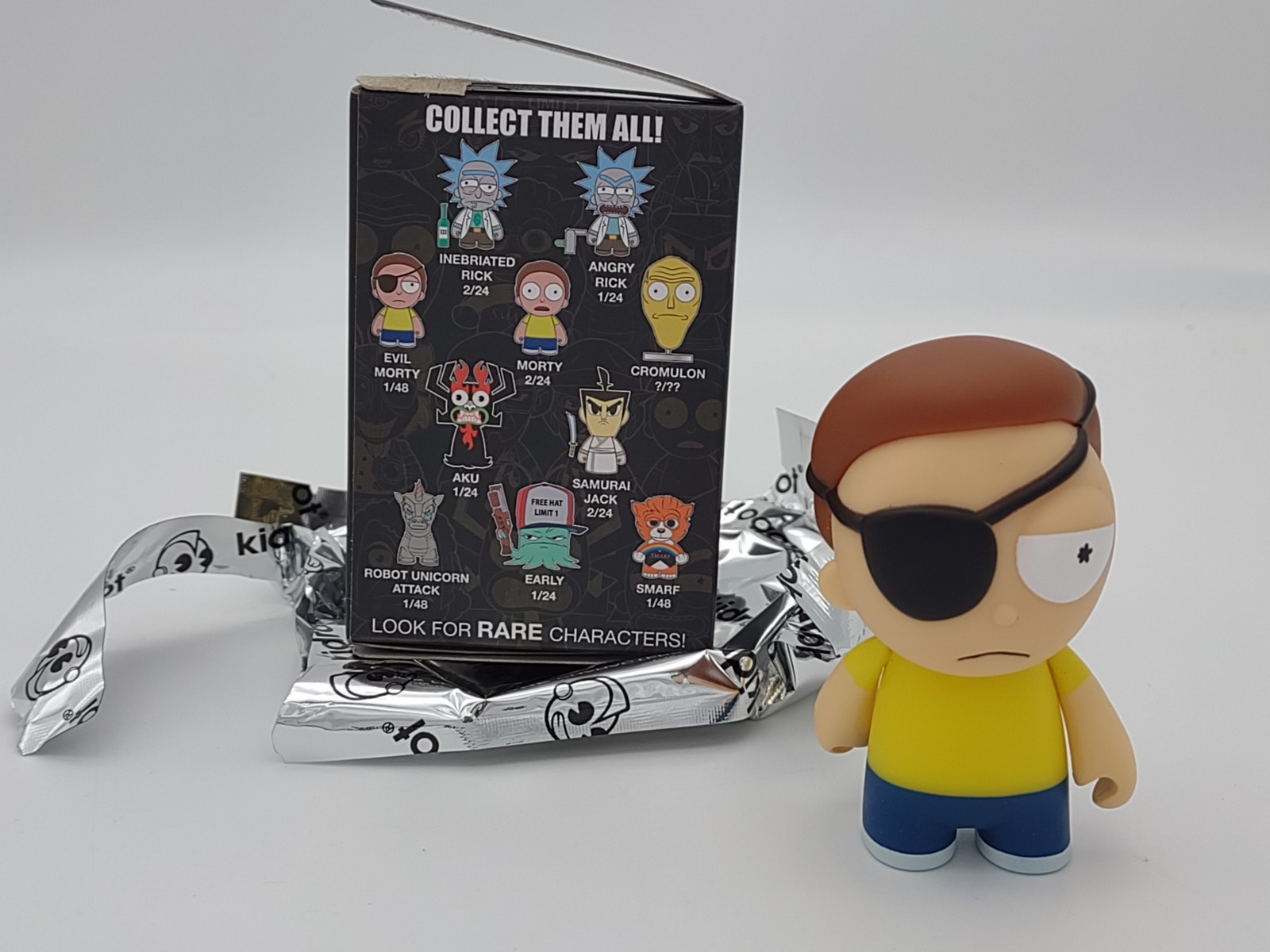 Kidrobot Adult Swim Series 2 Evil Morty 3&Prime; Vinyl Mini Figure Chase 1/48