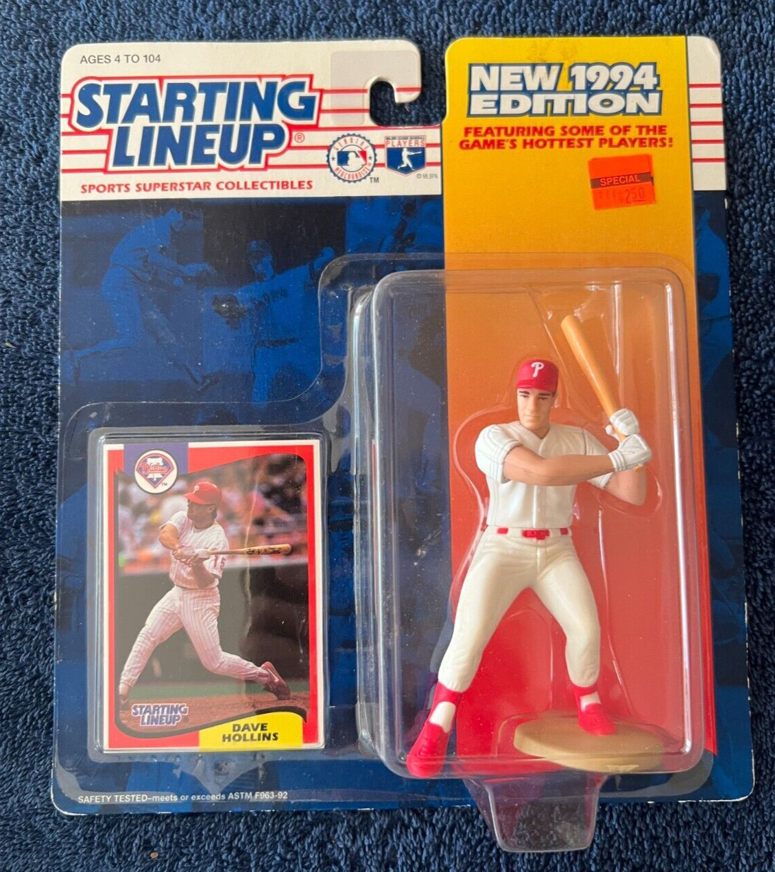 1994 ~ Starting Lineup ~ MLB ~ Baseball ~ Dave Hollins ~ Phillies ~ NEW