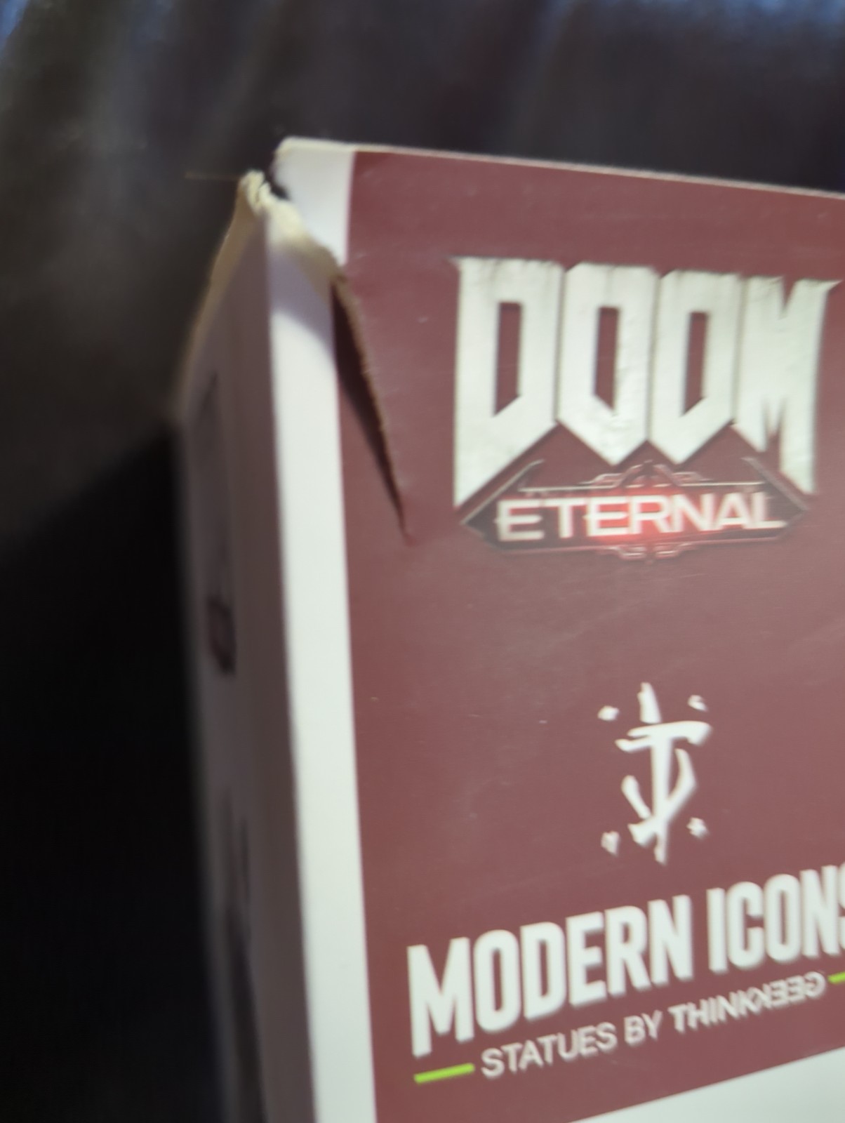 ThinkGeek 10in Doom Slayer Statue – New But Open Box
