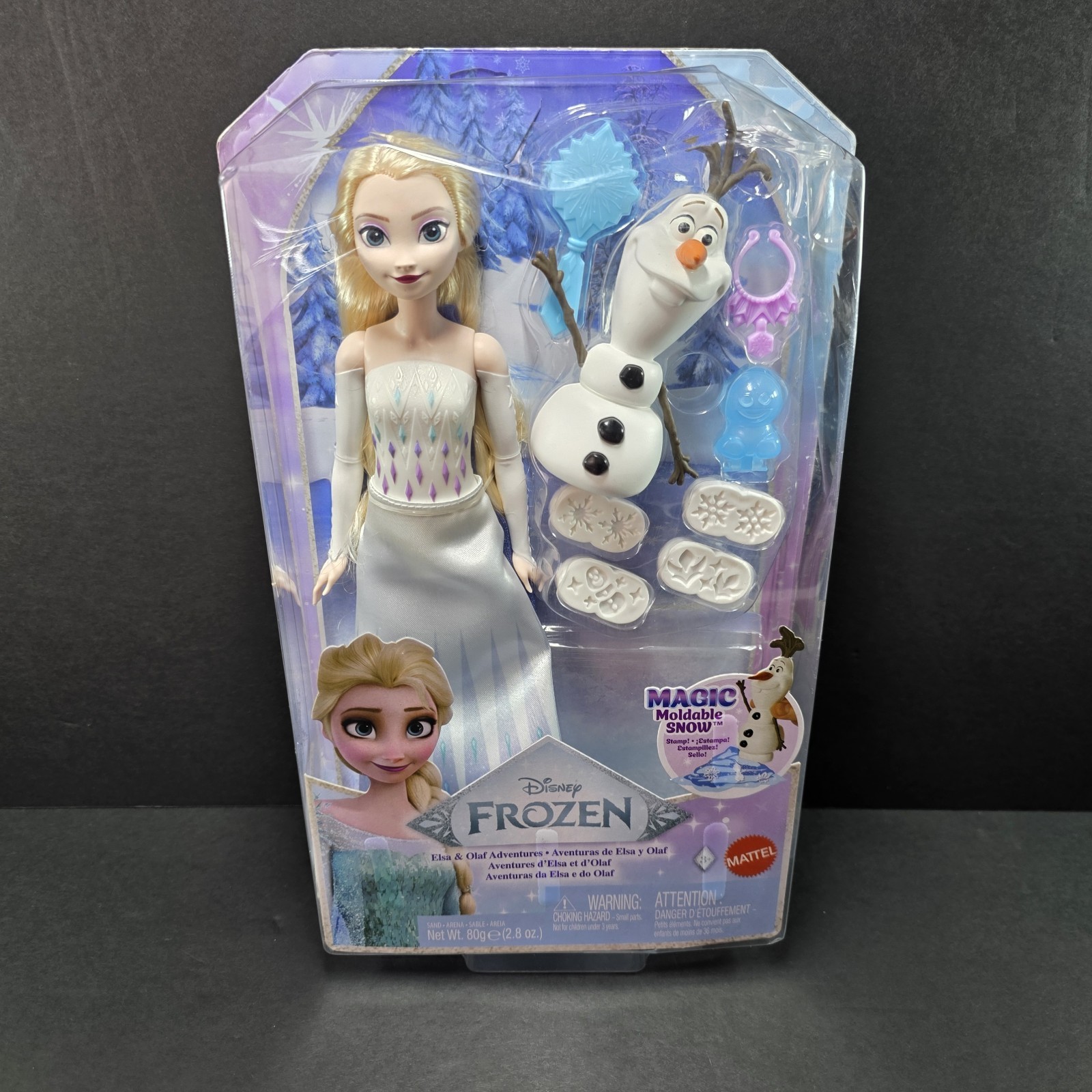 Disney Frozen Elsa & Olaf Fashion Doll Magic Moldable Snow NEW Box Wear