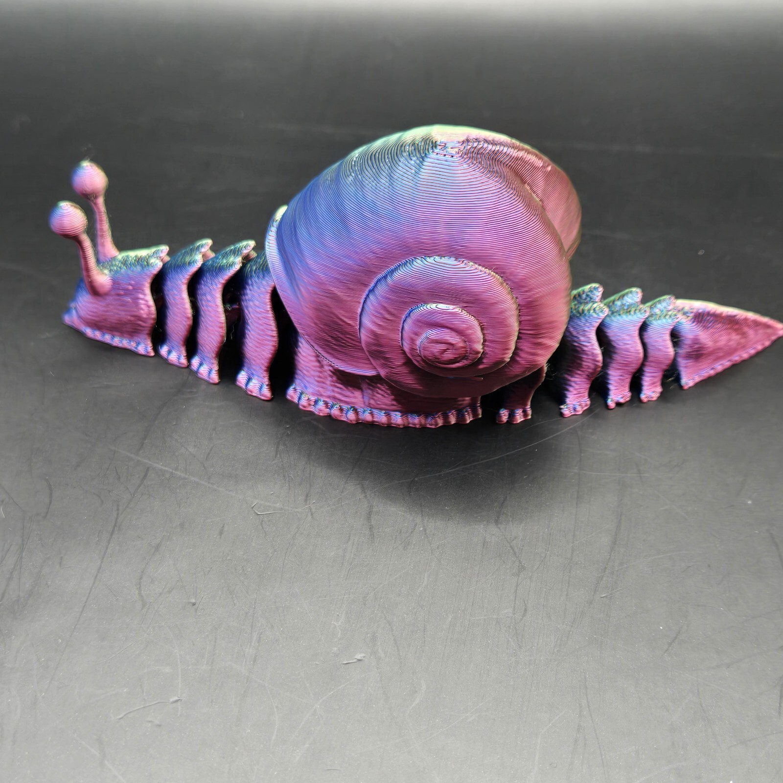 Giant Snail Articulated Figure 3D Printed Collectable Multi Color
