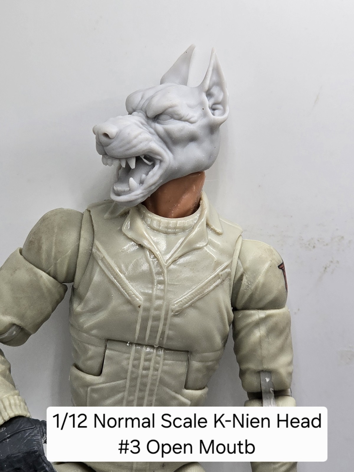 3d Printed K-NEIN DOG HEAD #1 6&Prime; 1:12 Classified/Legends SCALE