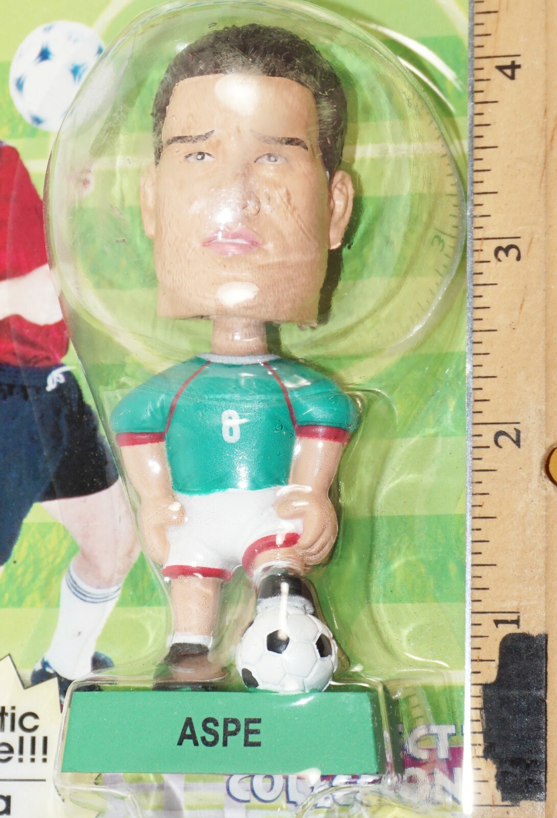Vintage Alberto Aspe 4&Prime; Bobble Toy Figure – Mexico Futbol Soccer Head 2002