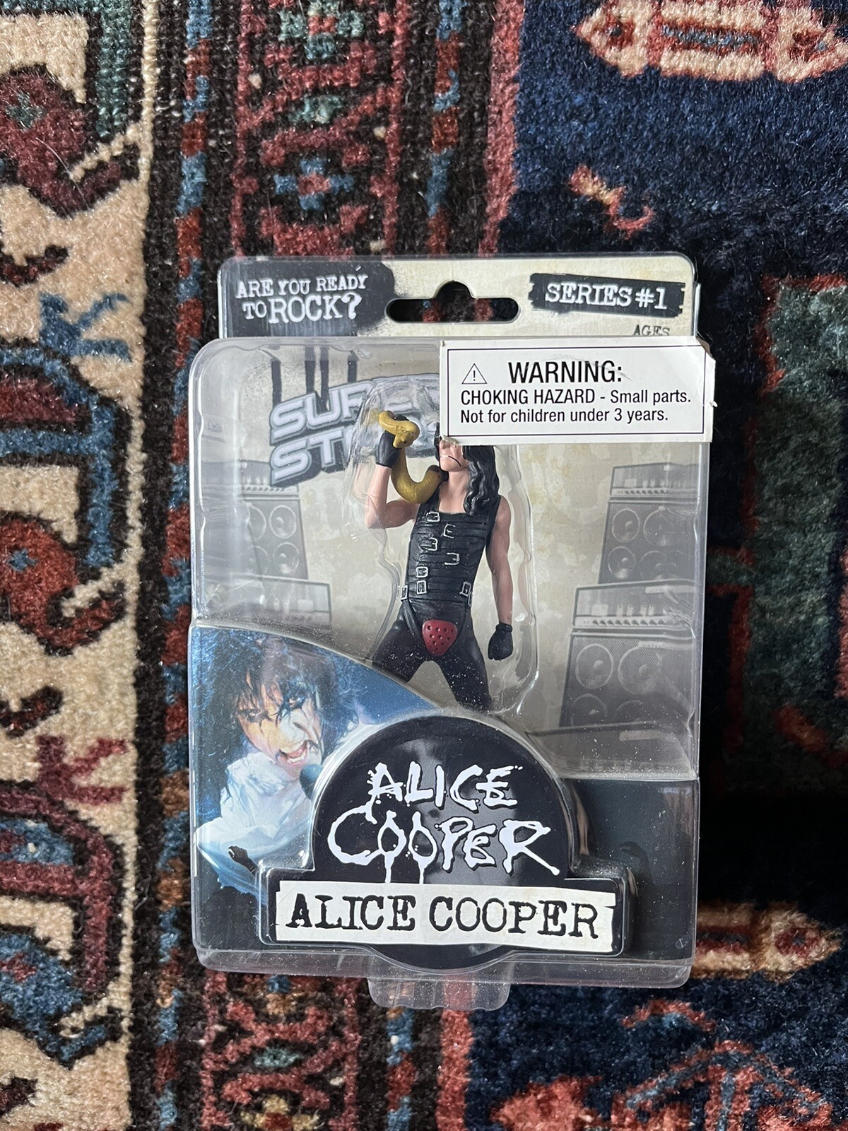 Alice Cooper 2009 Figure Super Stars miniture mini Constrictor Poison Trash LP