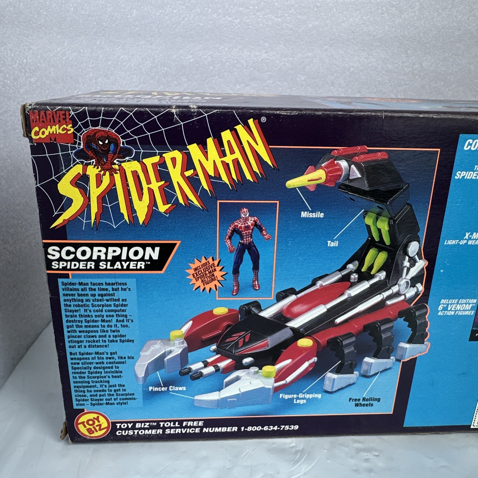 Spiderman Animated Series Scorpion Spider Slayer With Exclusive Spiderman Figure
