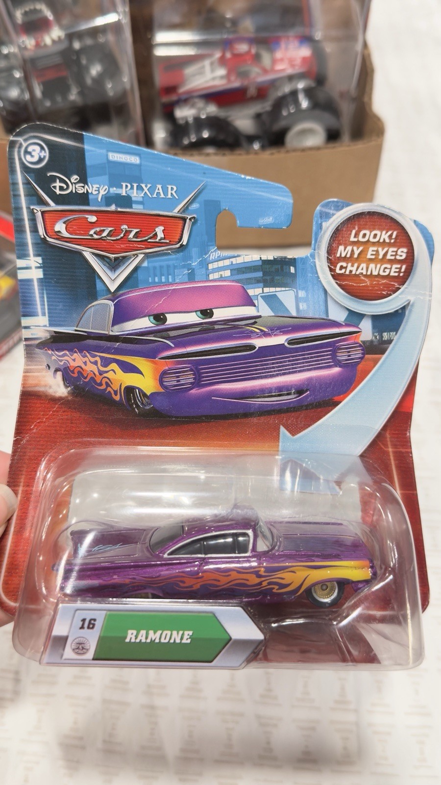 Disney Pixar Car lenticular Eyes series 2 Purple Ramone