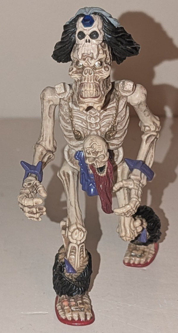 VINTAGE 1994 LEG PLAYMATES SKELETON WARRIORS BARON DARK 6 » FIGURE